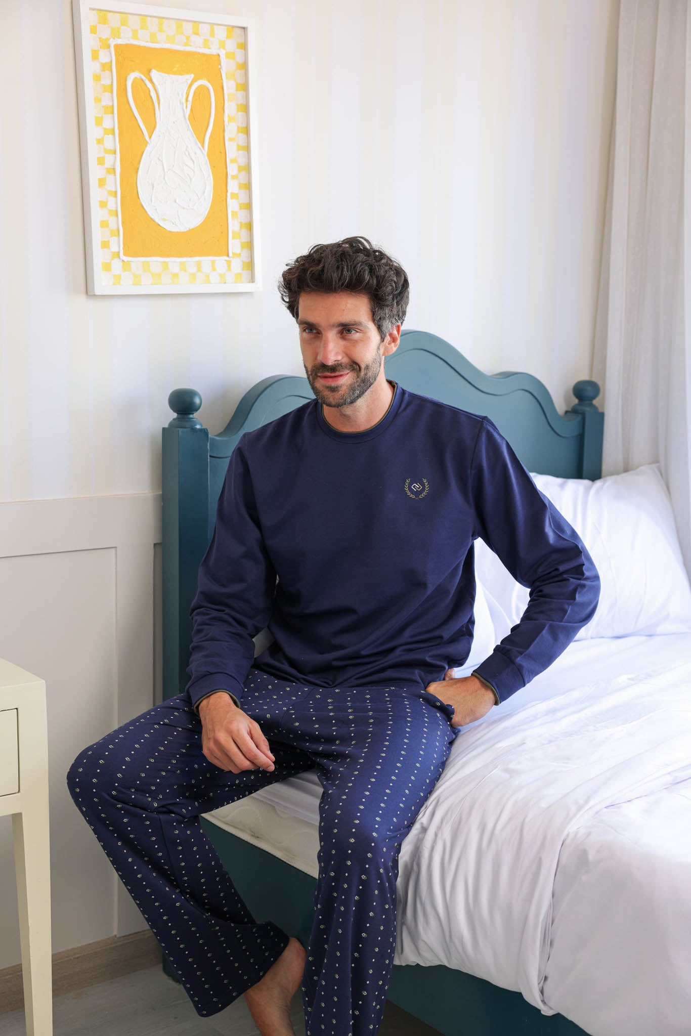 بيجاما رجالي ميلتون ساده بنطلون روتاري