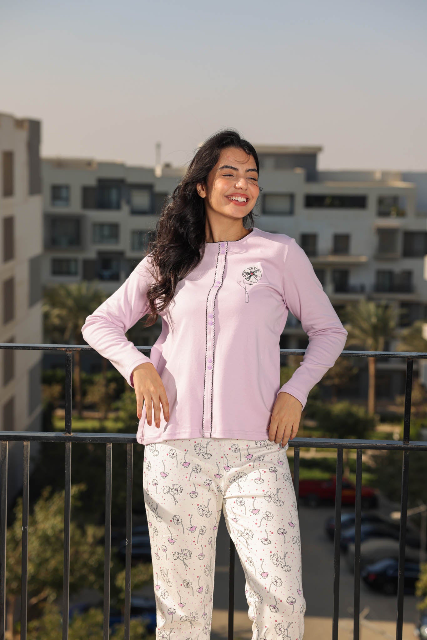 بيجاما انترلوك ساده بنطلون روتاري