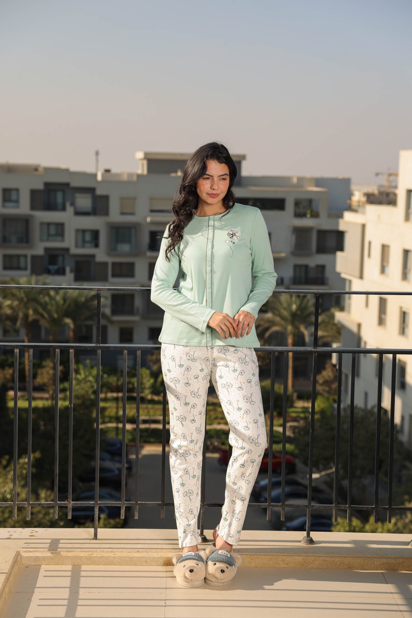 بيجاما انترلوك ساده بنطلون روتاري