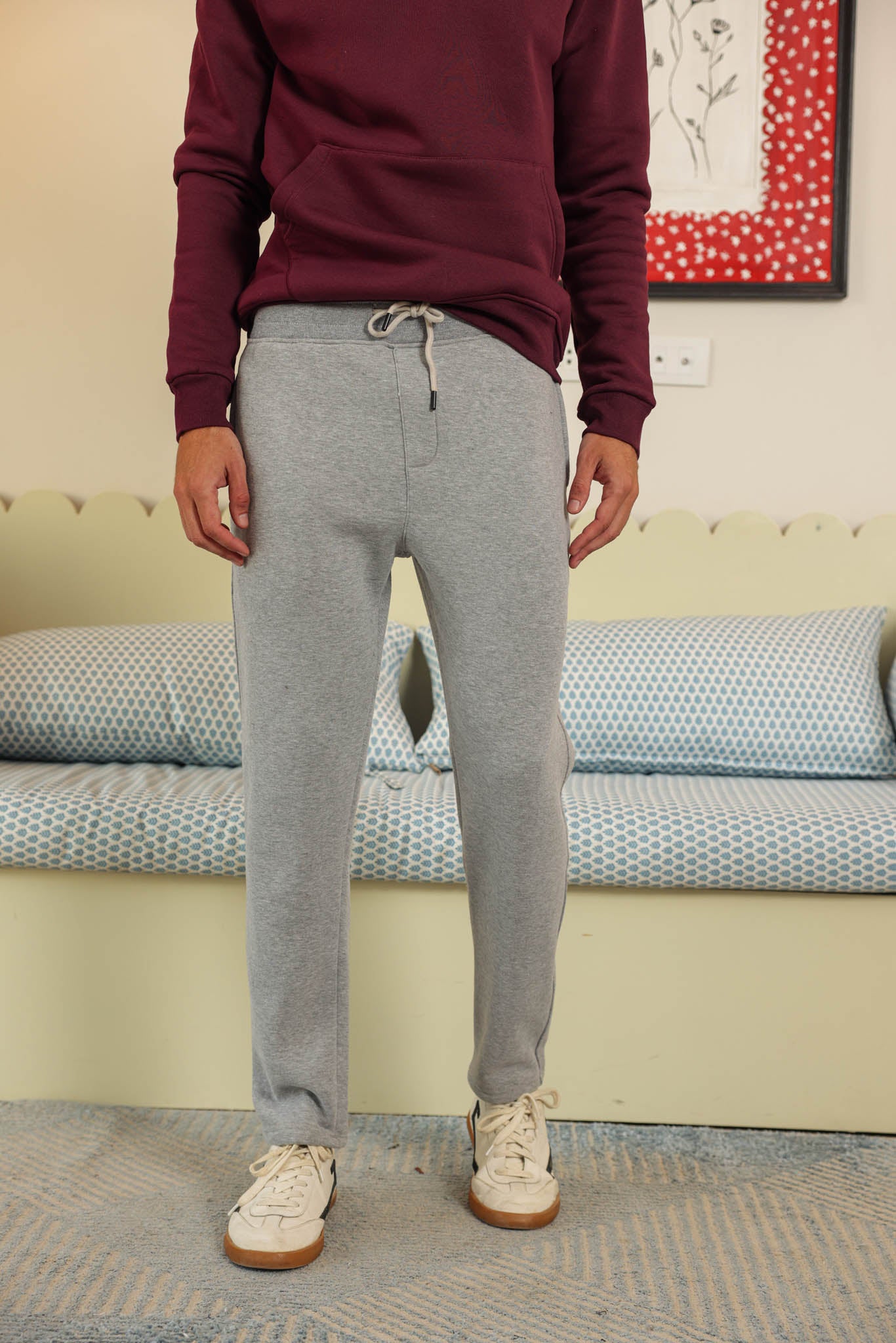 بنطلون ميلتون شتوي قطن 100% رجل مستقيم