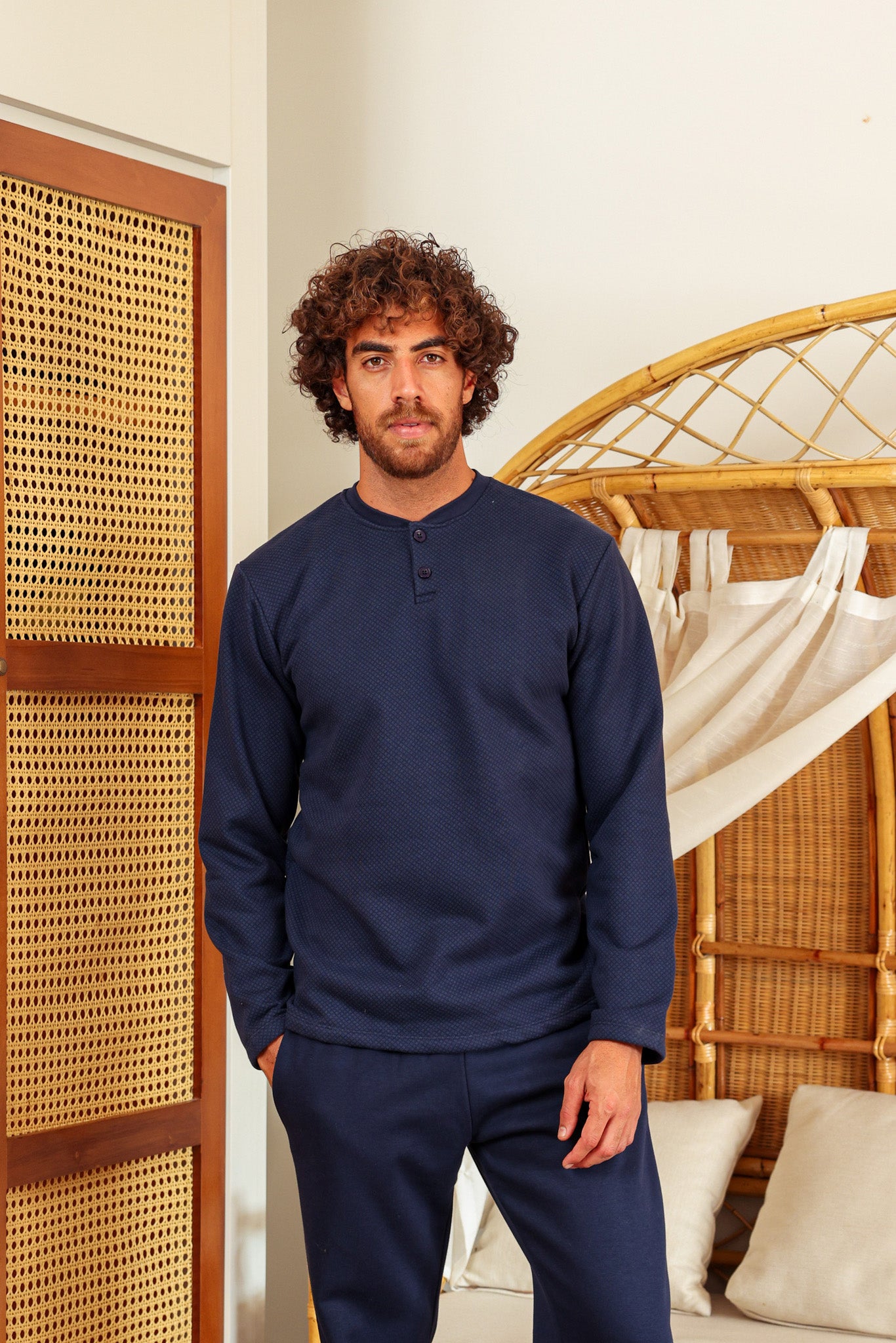 بيجاما ميلتون بندا بزراير مطبوع روتاري