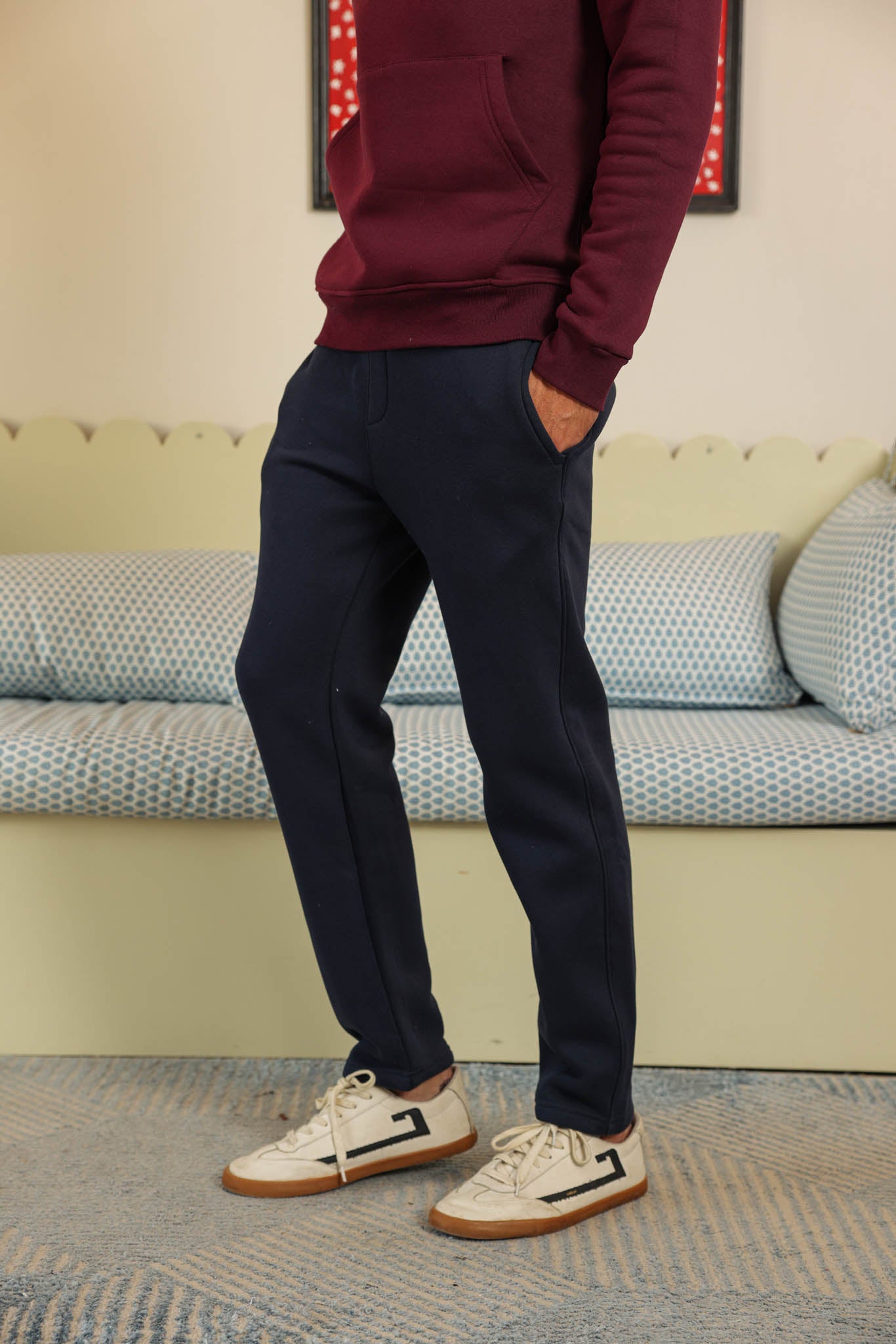 بنطلون ميلتون شتوي قطن 100% رجل مستقيم