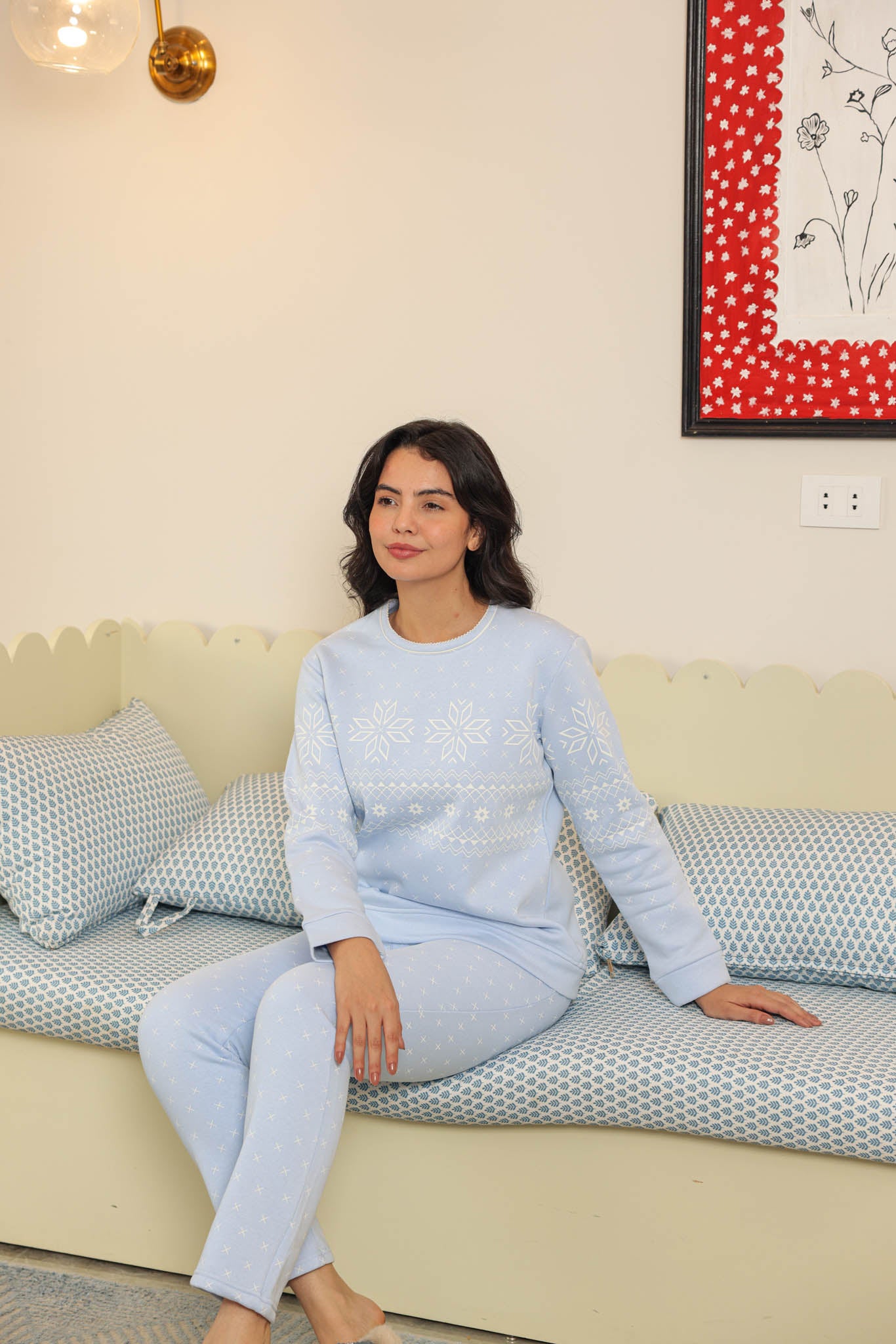 بيجاما ميلتون مطبوع اندلسي