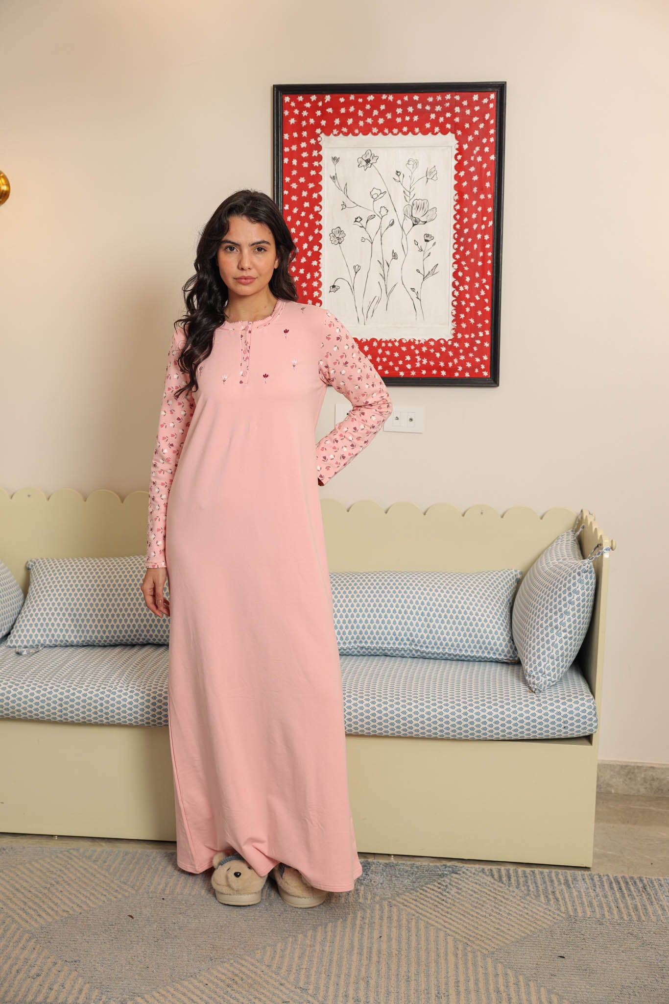 قميص بيت ميلتون ساده مطرز