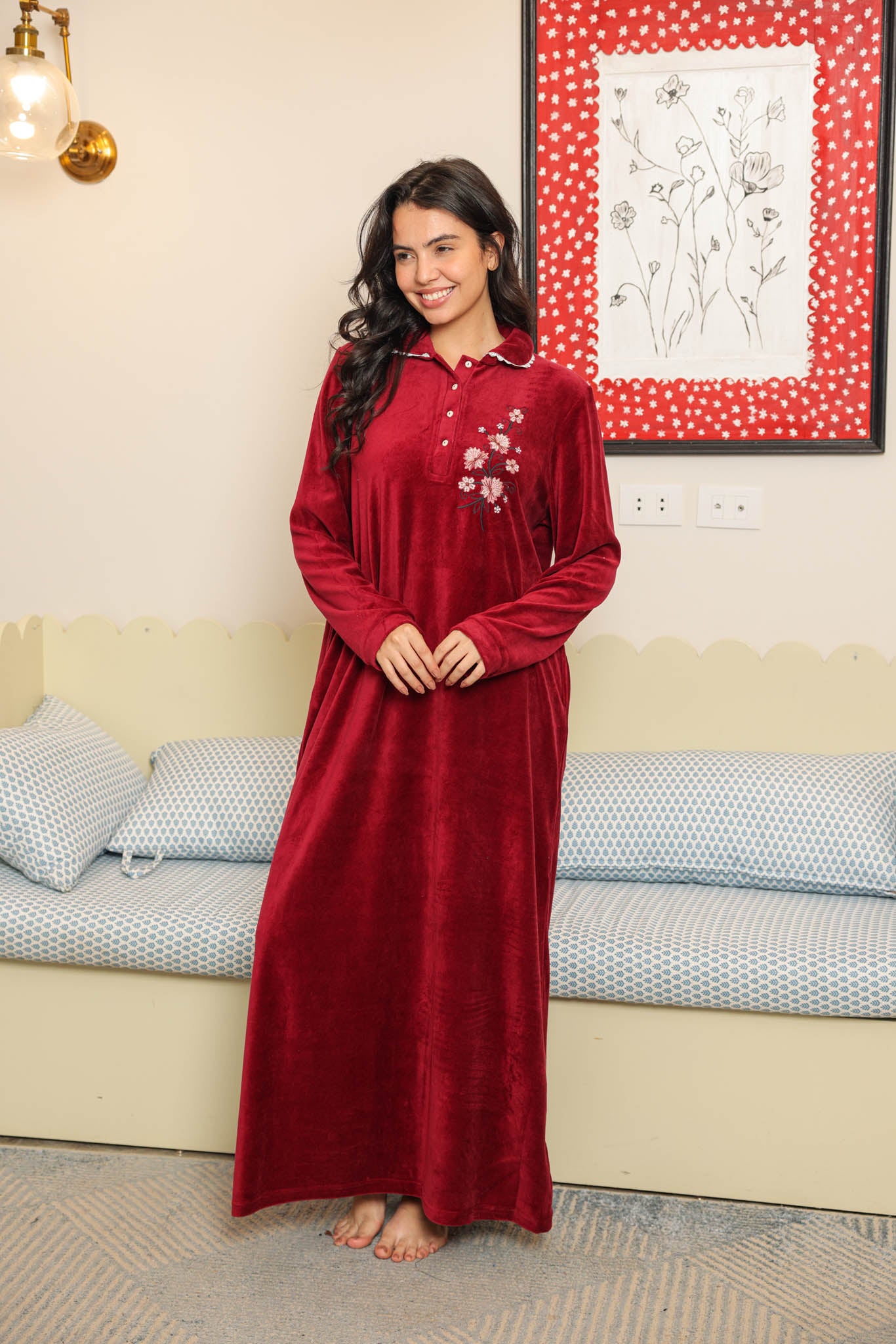 جلابيه قطيفه كوله ومرد بجبير مطرز