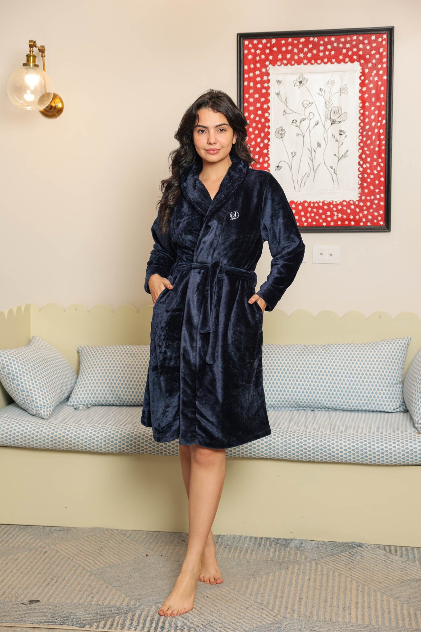 روب بولار ساده قصير