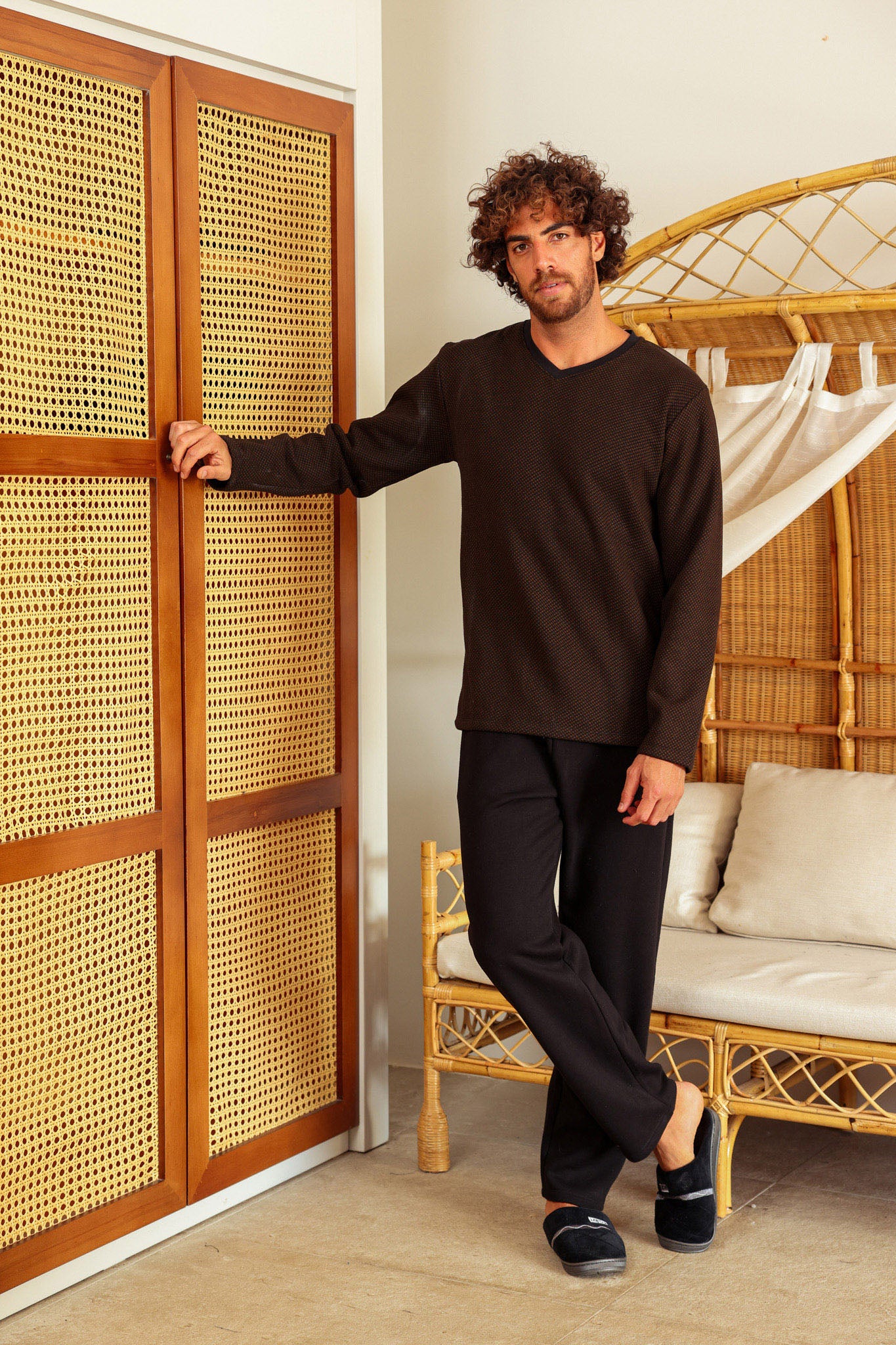 بيجاما ميلتون رقبه سبعه مطبوع روتاري