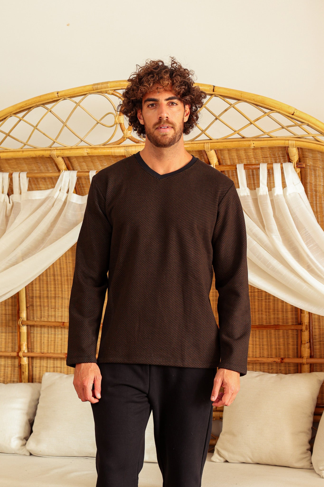 بيجاما ميلتون رقبه سبعه مطبوع روتاري