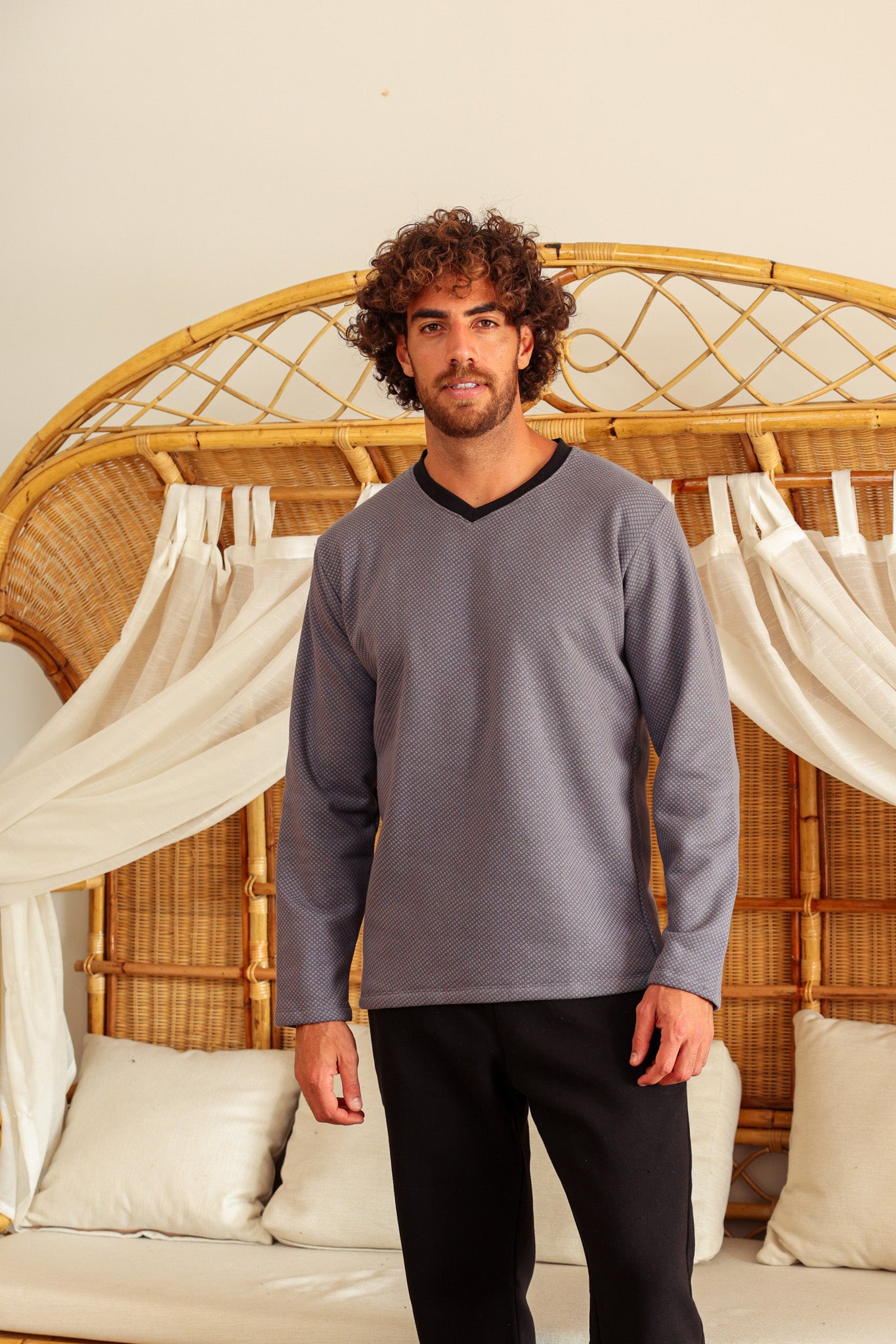 بيجاما ميلتون رقبه سبعه مطبوع روتاري