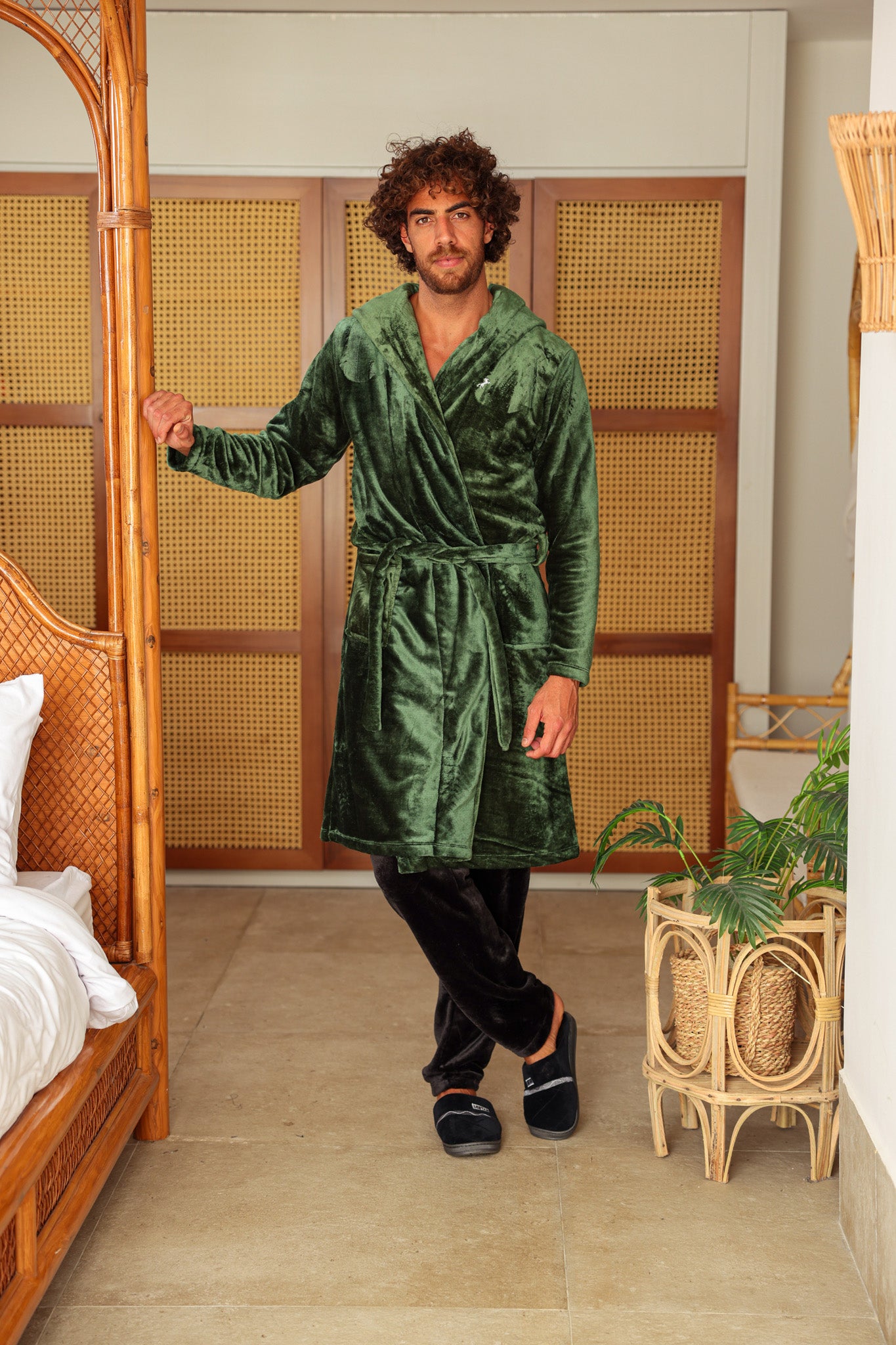 روب رجالي بولار قصير