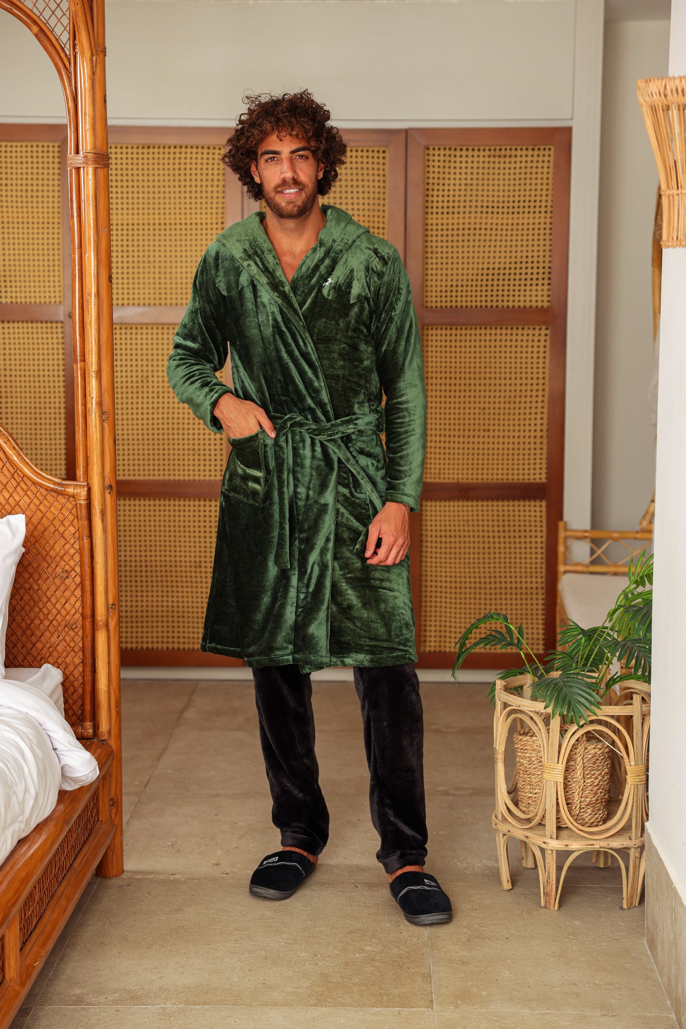 روب رجالي بولار قصير