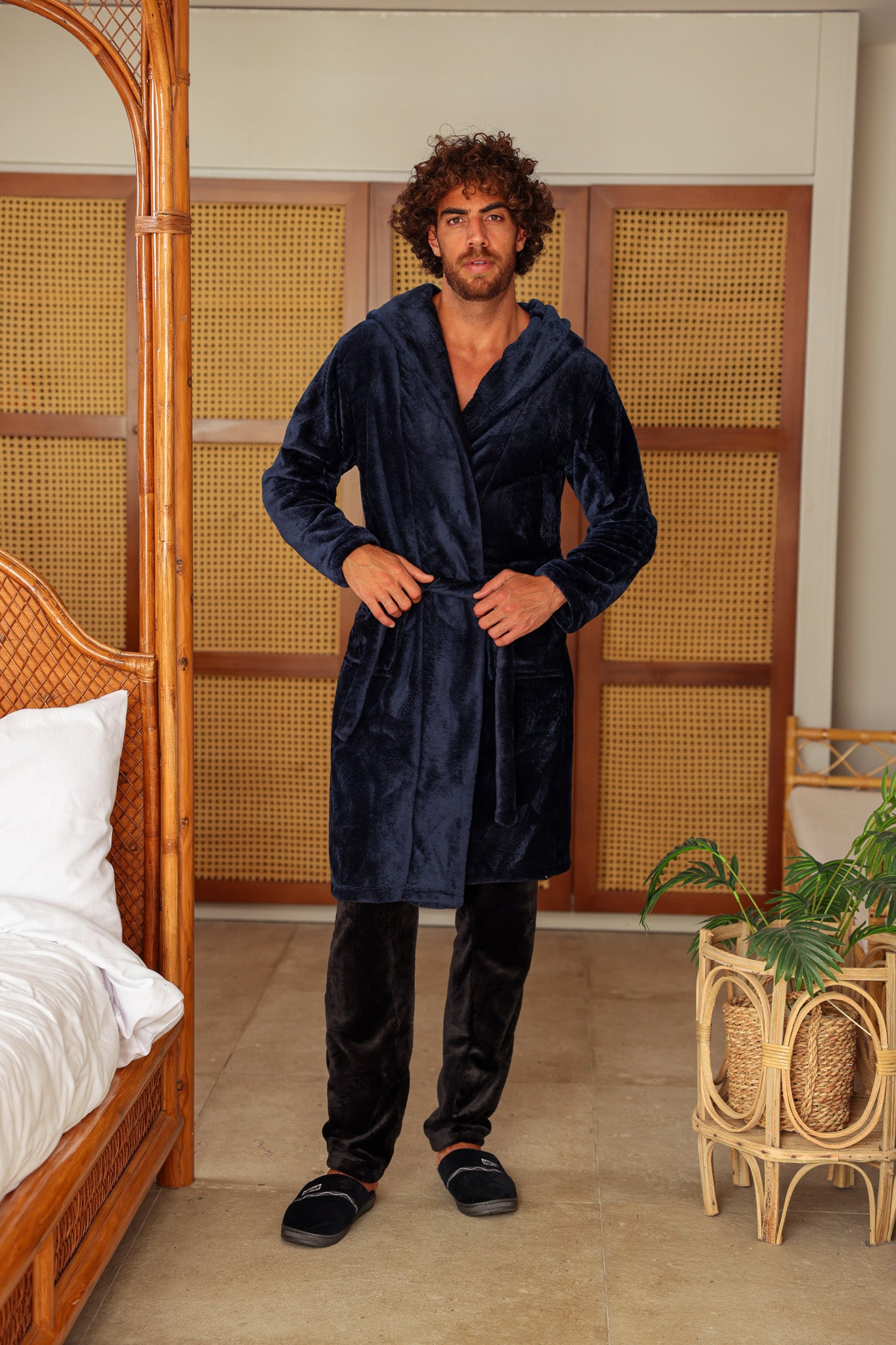 روب رجالي بولار قصير