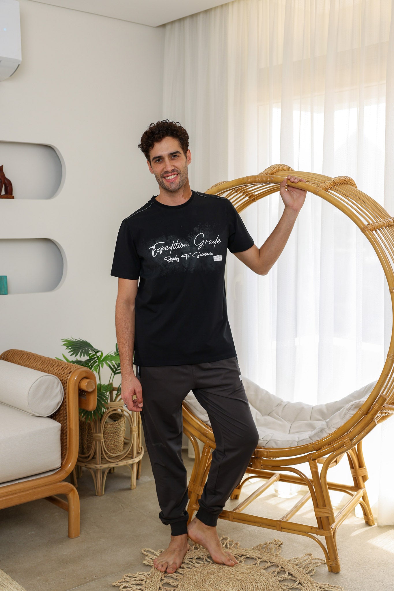 تريننج رجالي صدر مطبوع prepared for the wilderness