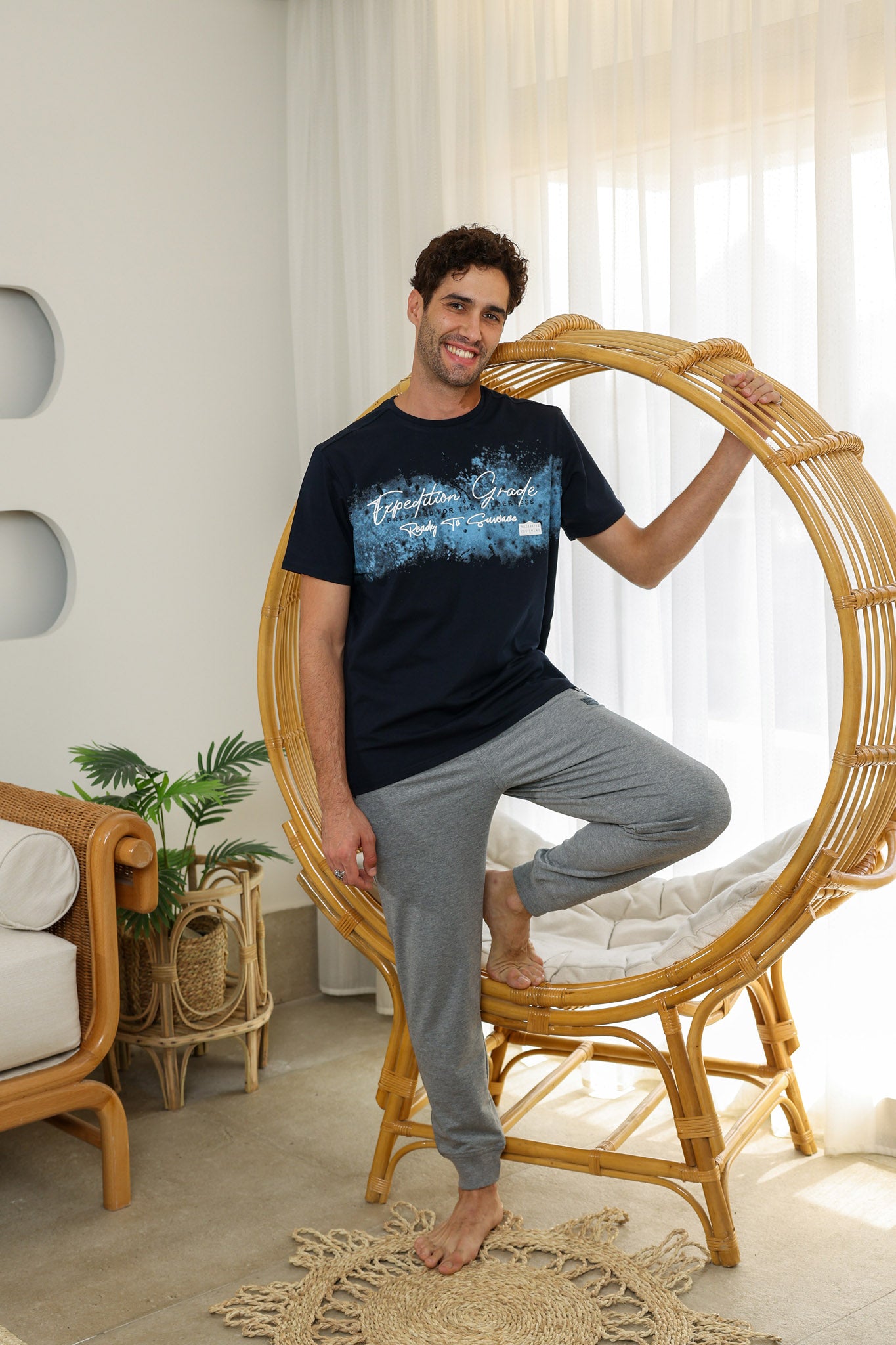 تريننج رجالي صدر مطبوع prepared for the wilderness