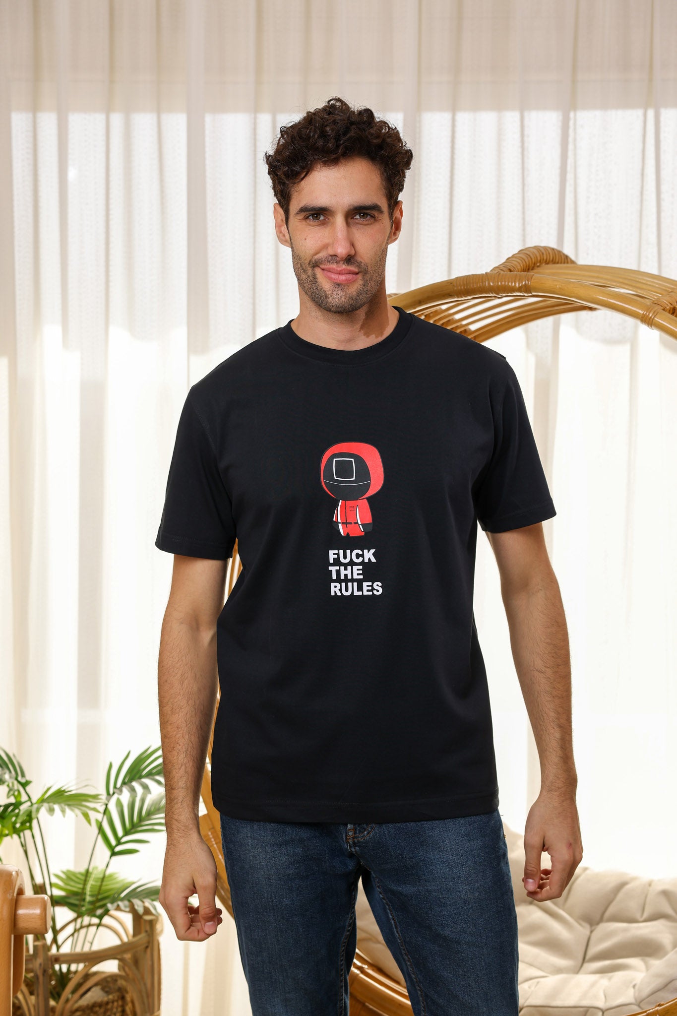 تيشيرت قطن FUCK THE RULES