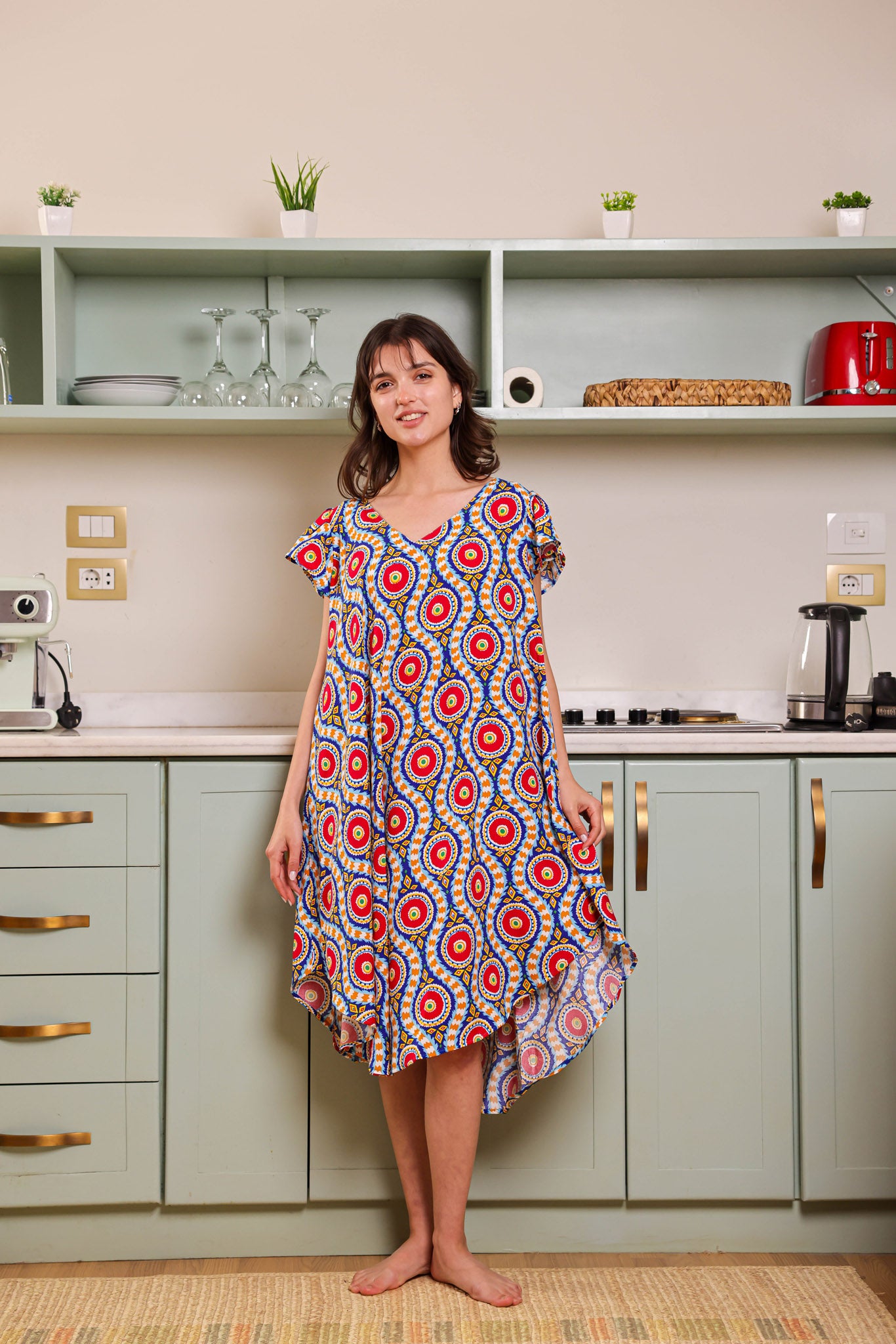 قميص فسكوز قصير جابونيز 166