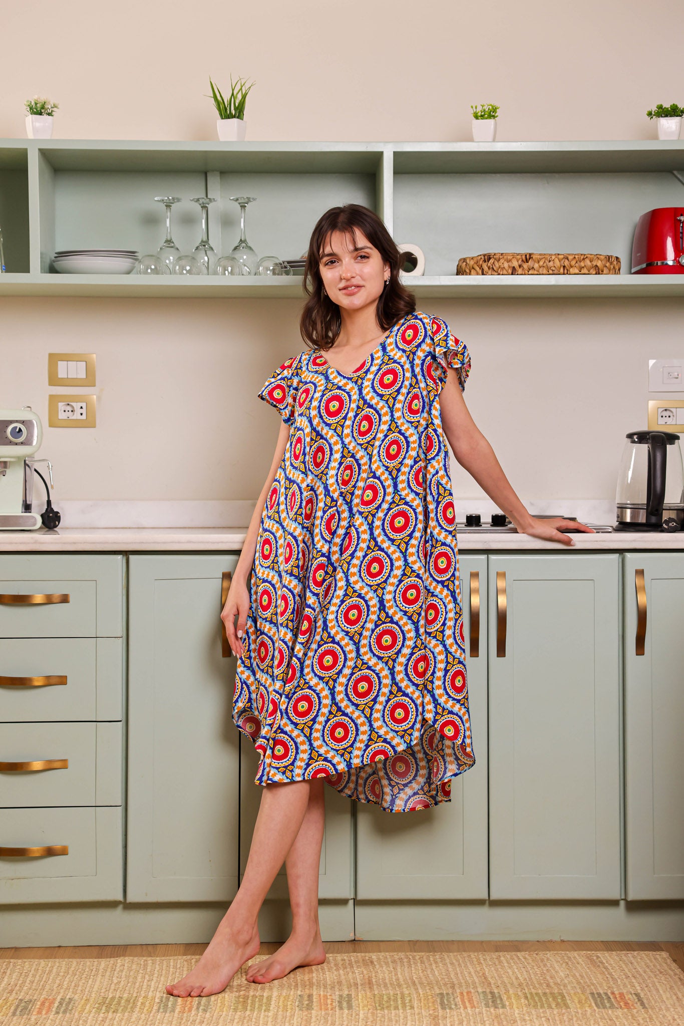 قميص فسكوز قصير جابونيز 166