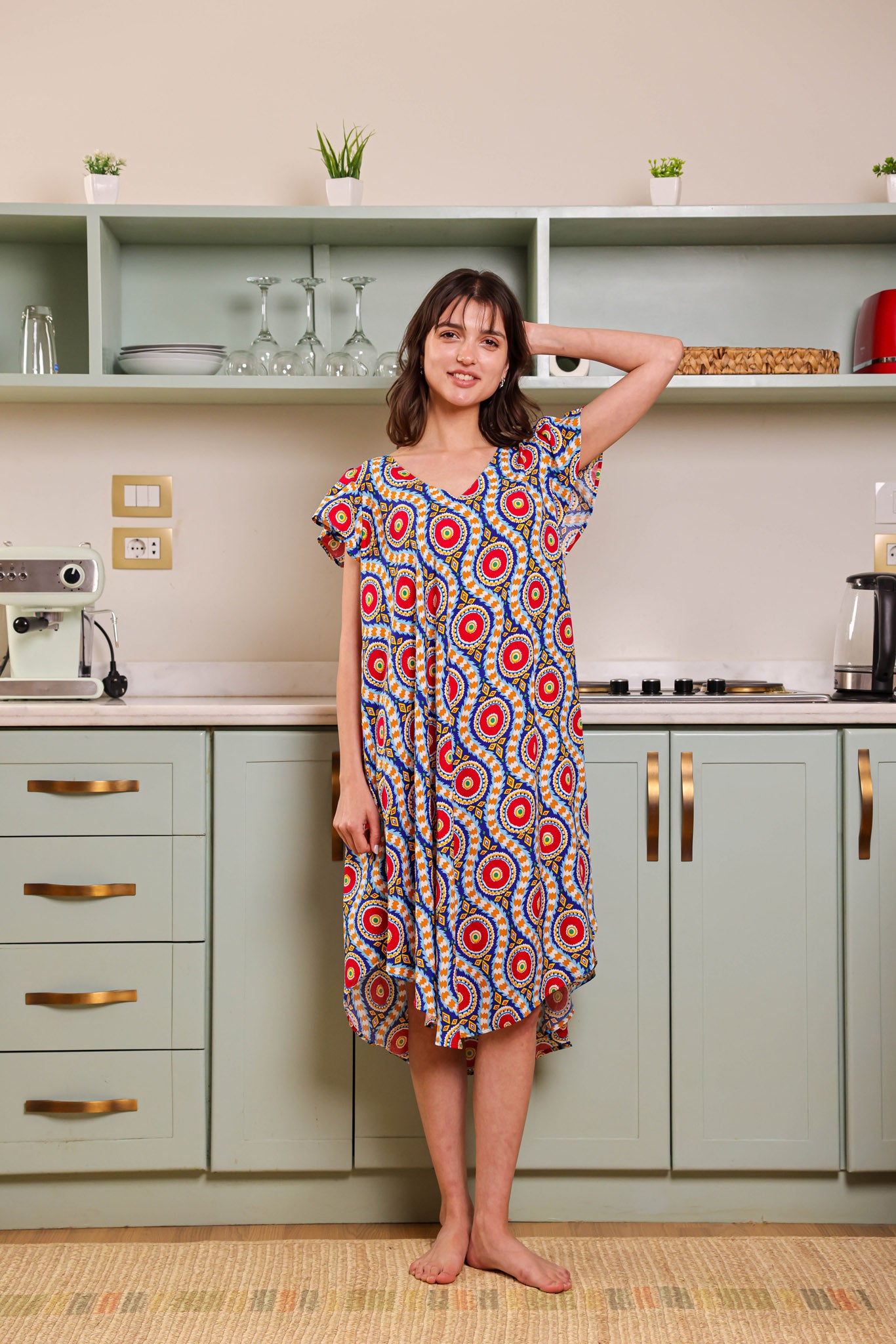 قميص فسكوز قصير جابونيز 166