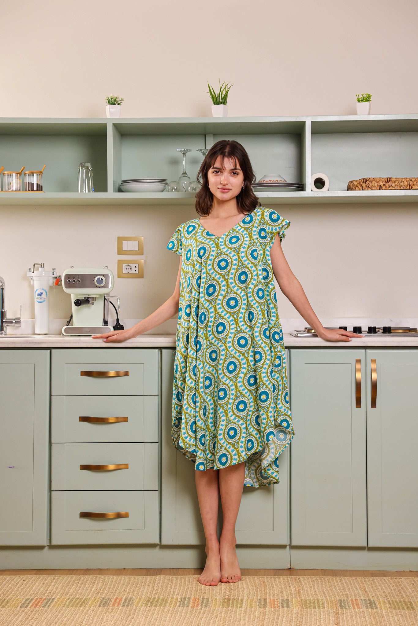 قميص فسكوز قصير جابونيز 166