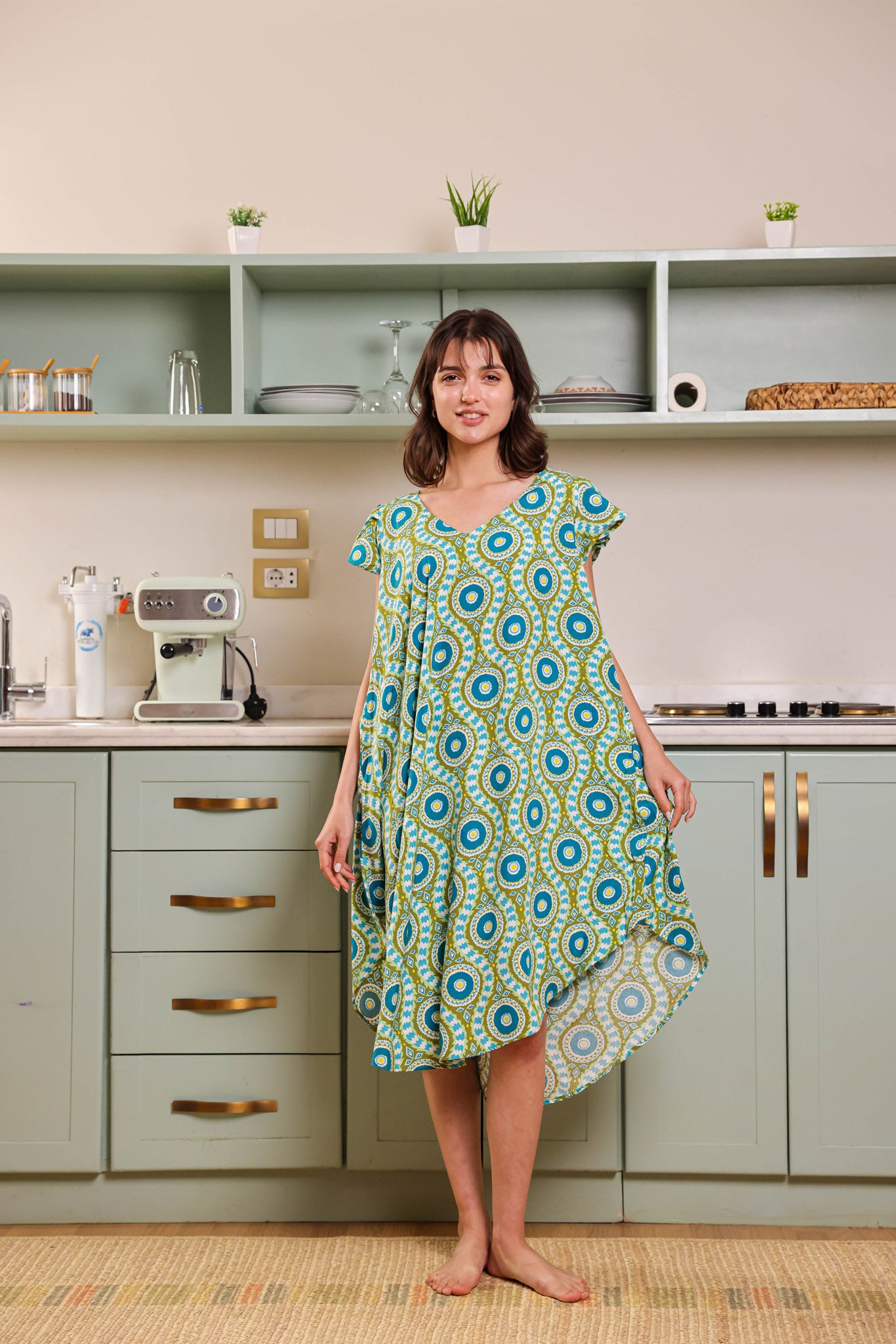 قميص فسكوز قصير جابونيز 166