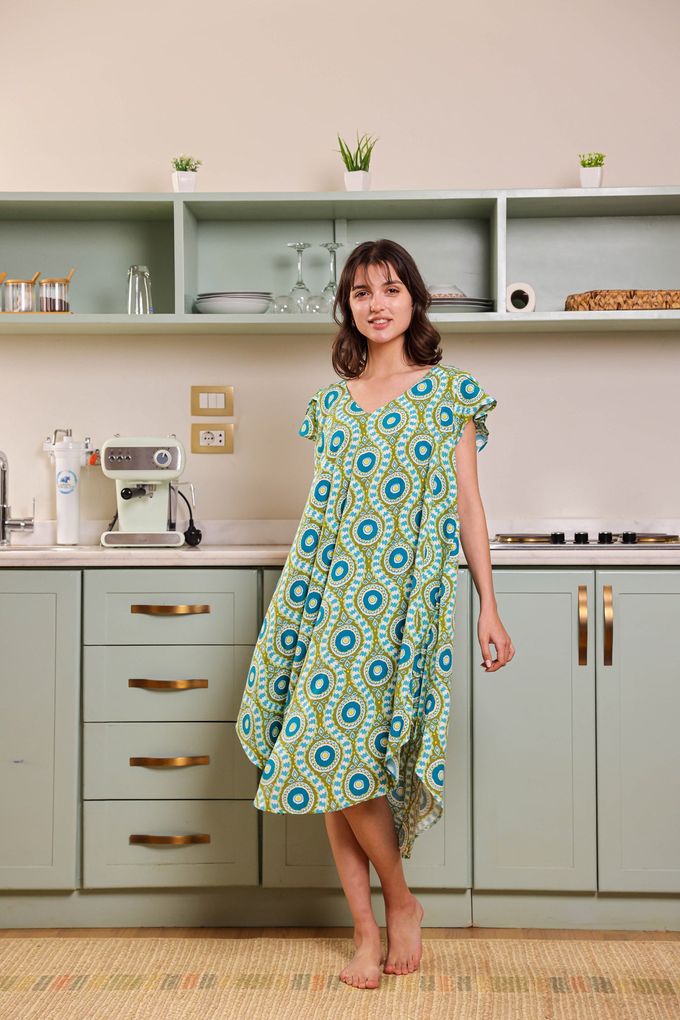 قميص فسكوز قصير جابونيز 166