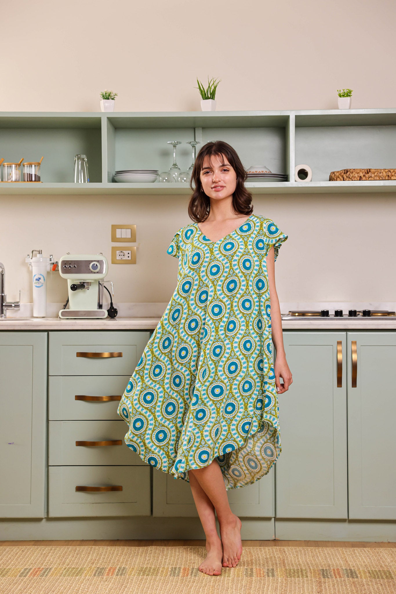 قميص فسكوز قصير جابونيز 166