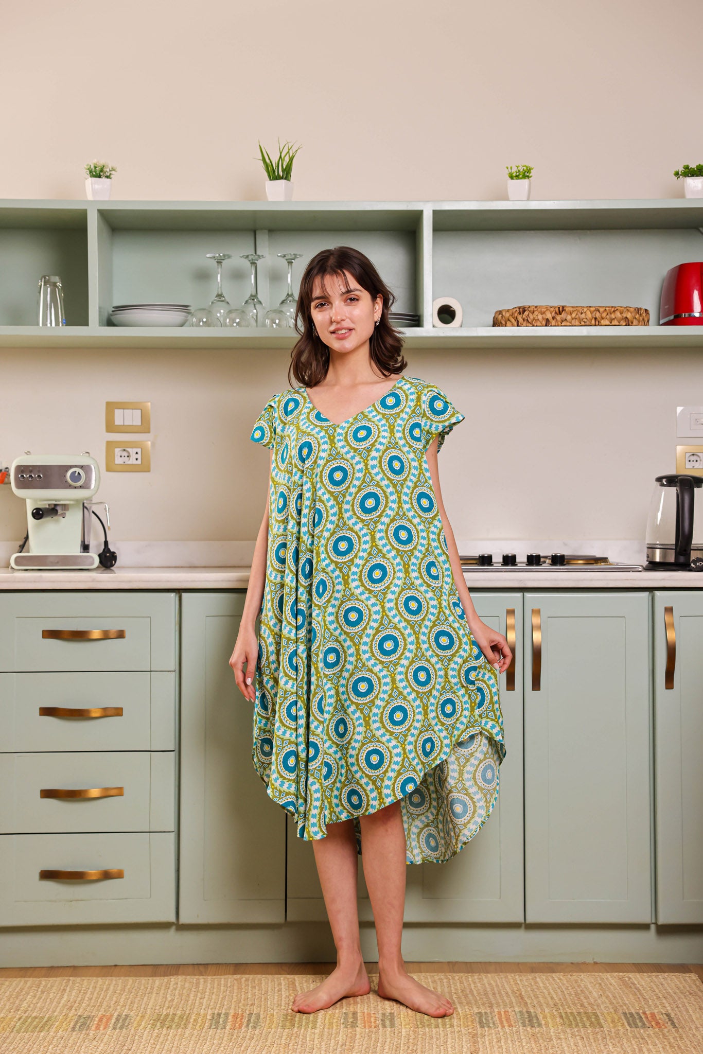 قميص فسكوز قصير جابونيز 166