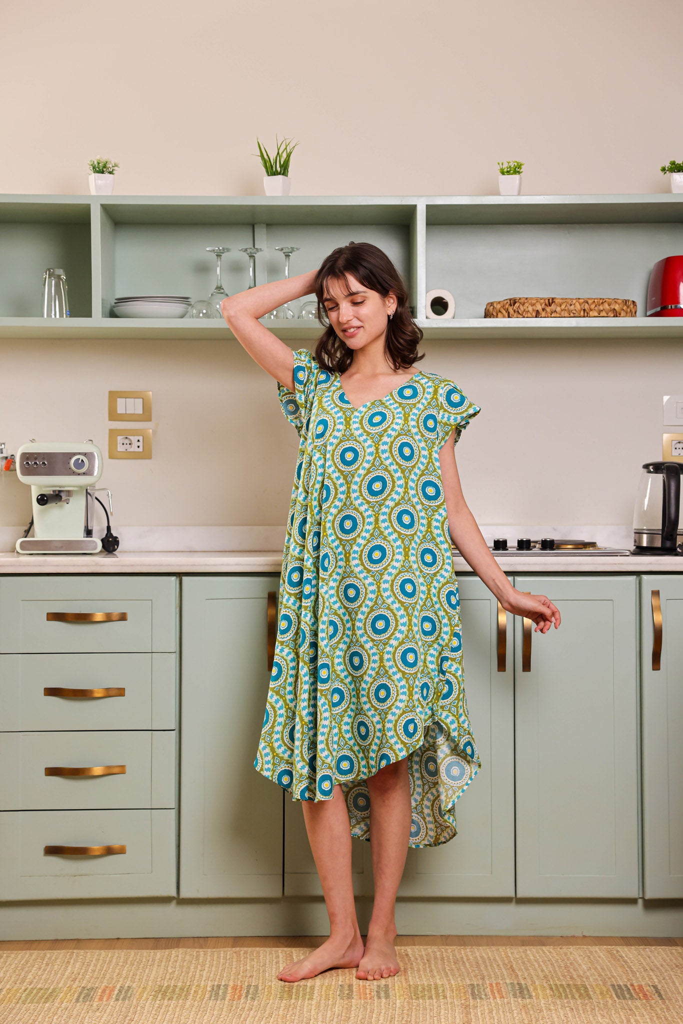 قميص فسكوز قصير جابونيز 166