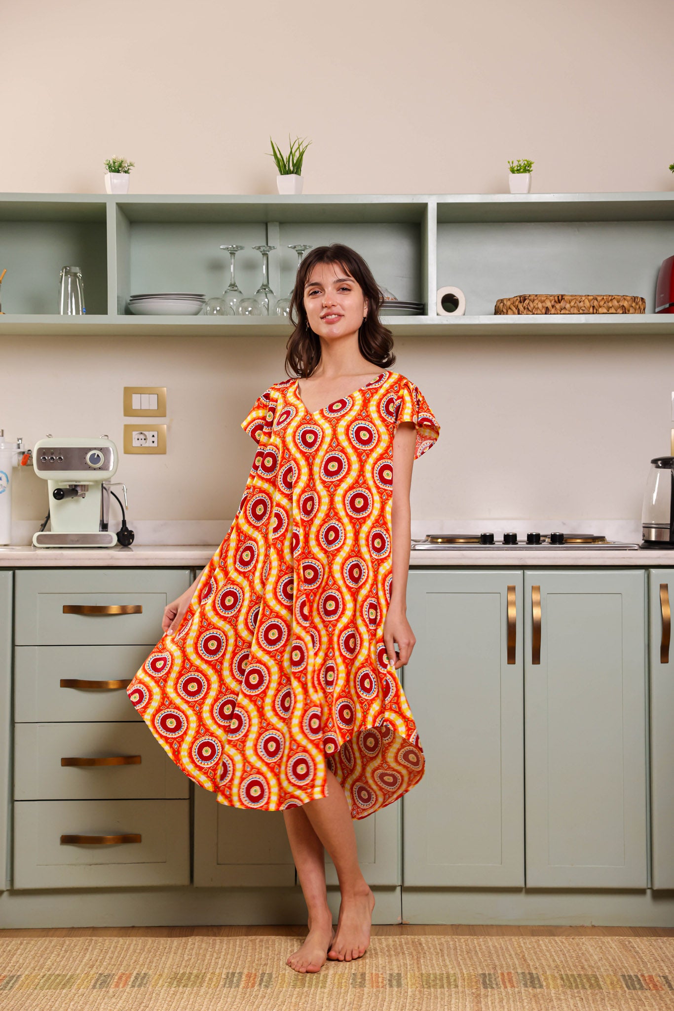 قميص فسكوز قصير جابونيز 166