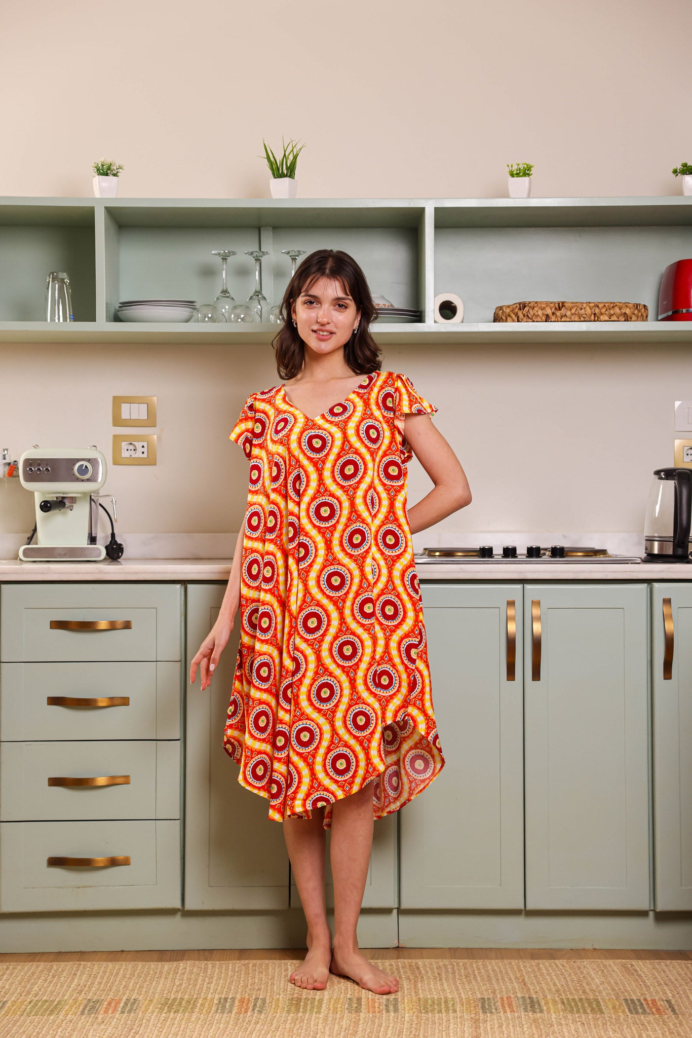 قميص فسكوز قصير جابونيز 166