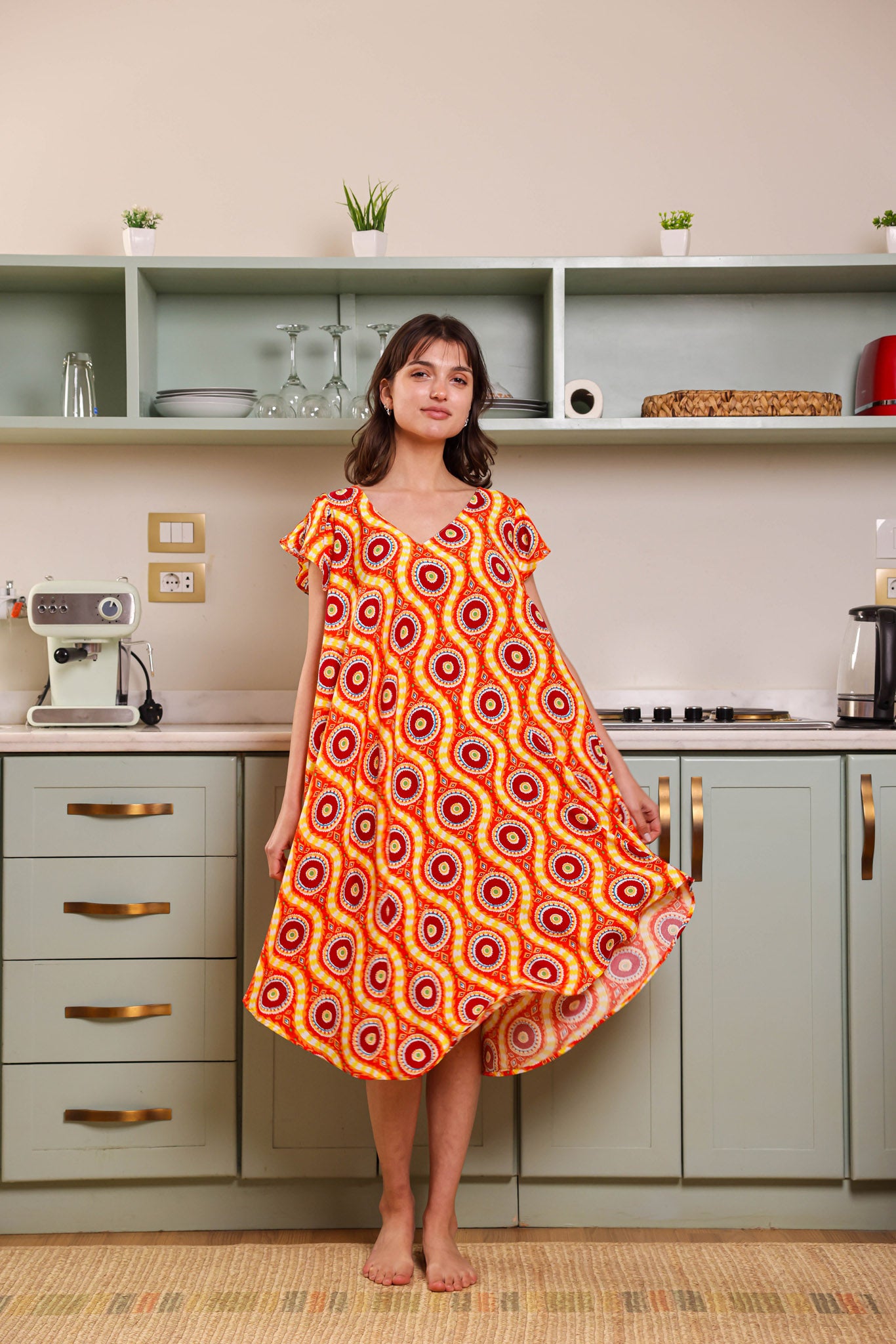 قميص فسكوز قصير جابونيز 166