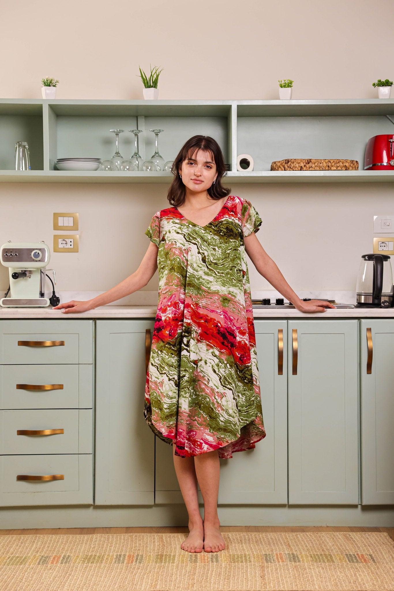 قميص فسكوز قصير جابونيز 106