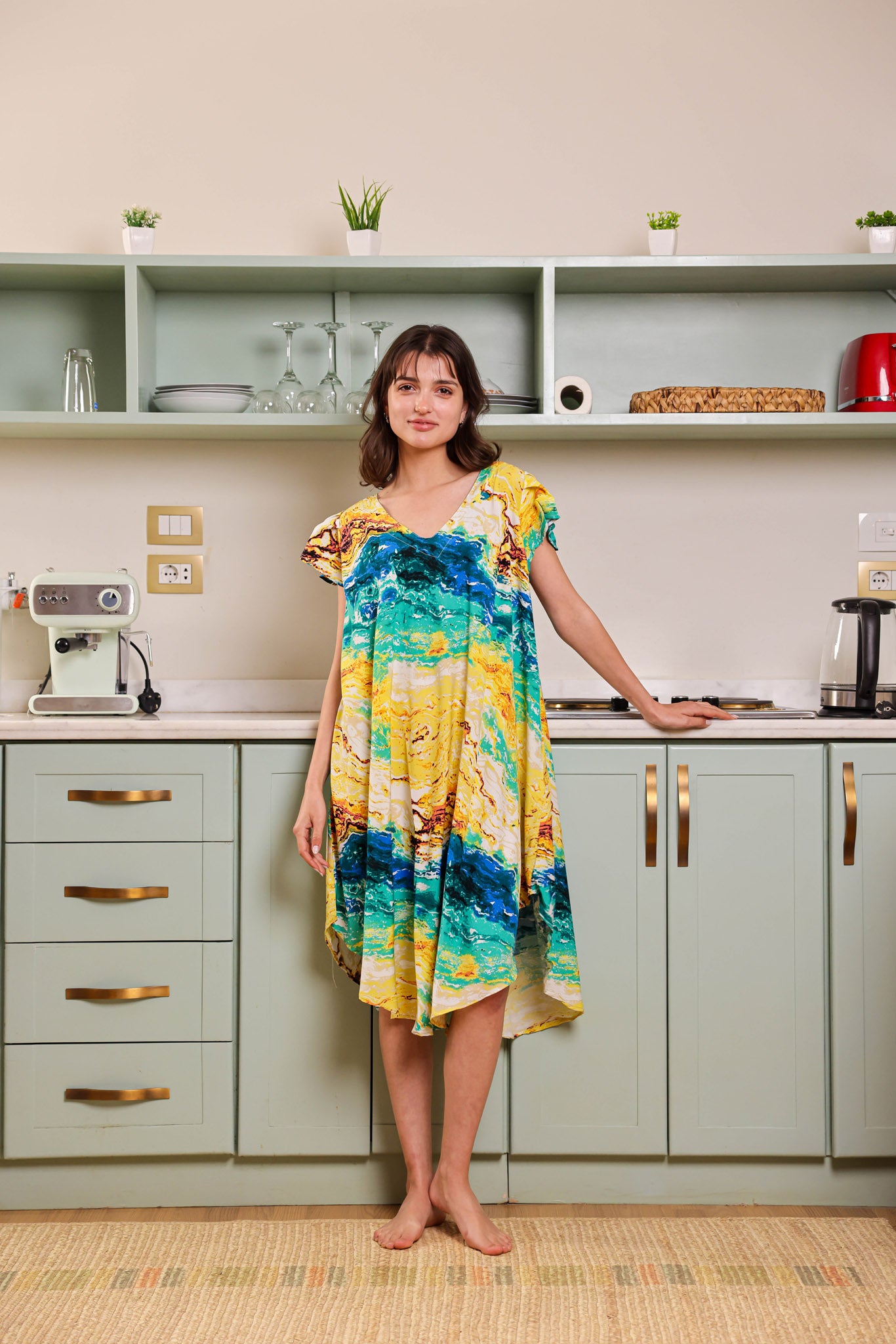 قميص فسكوز قصير جابونيز 106