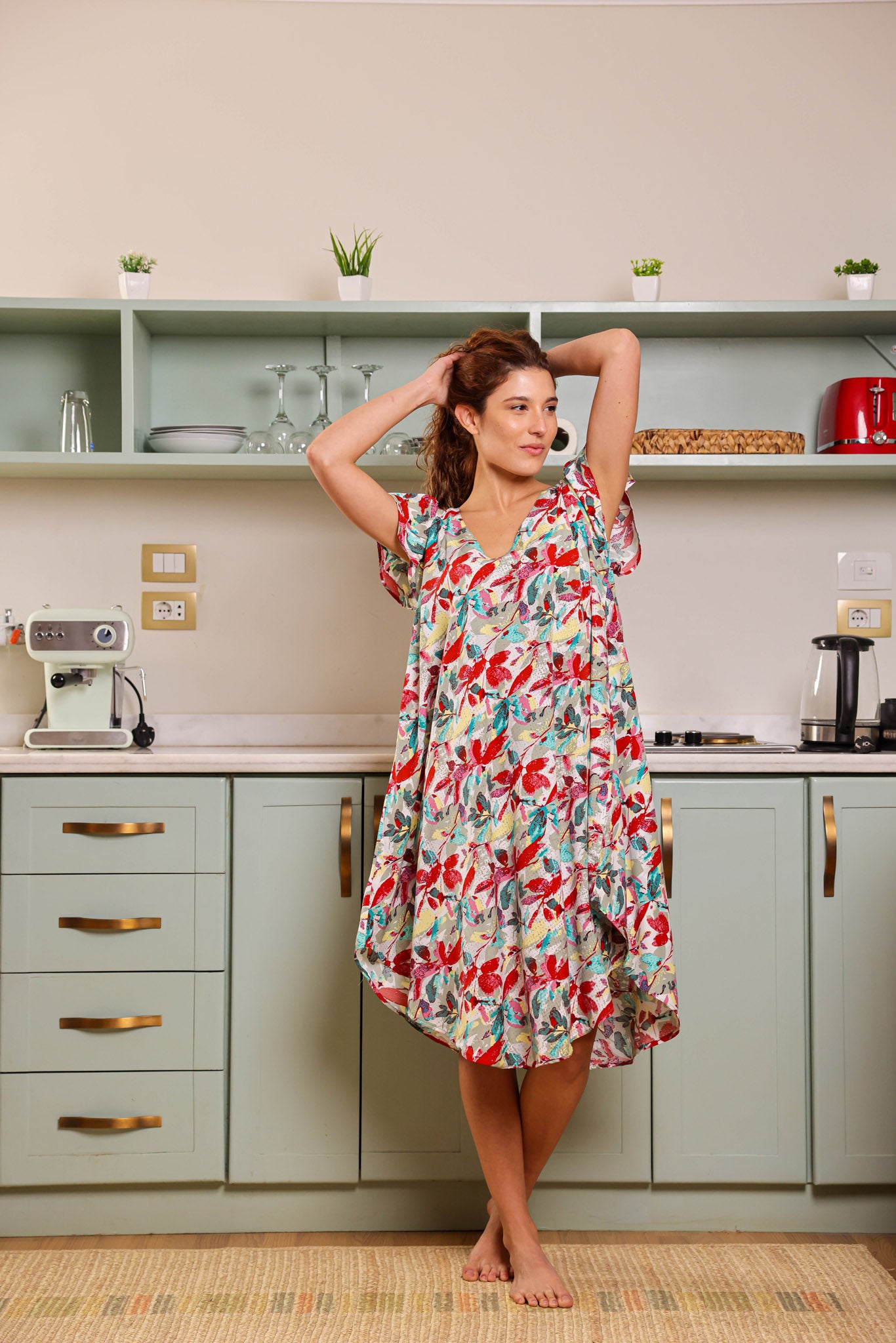 قميص فسكوز قصير جابونيز 165