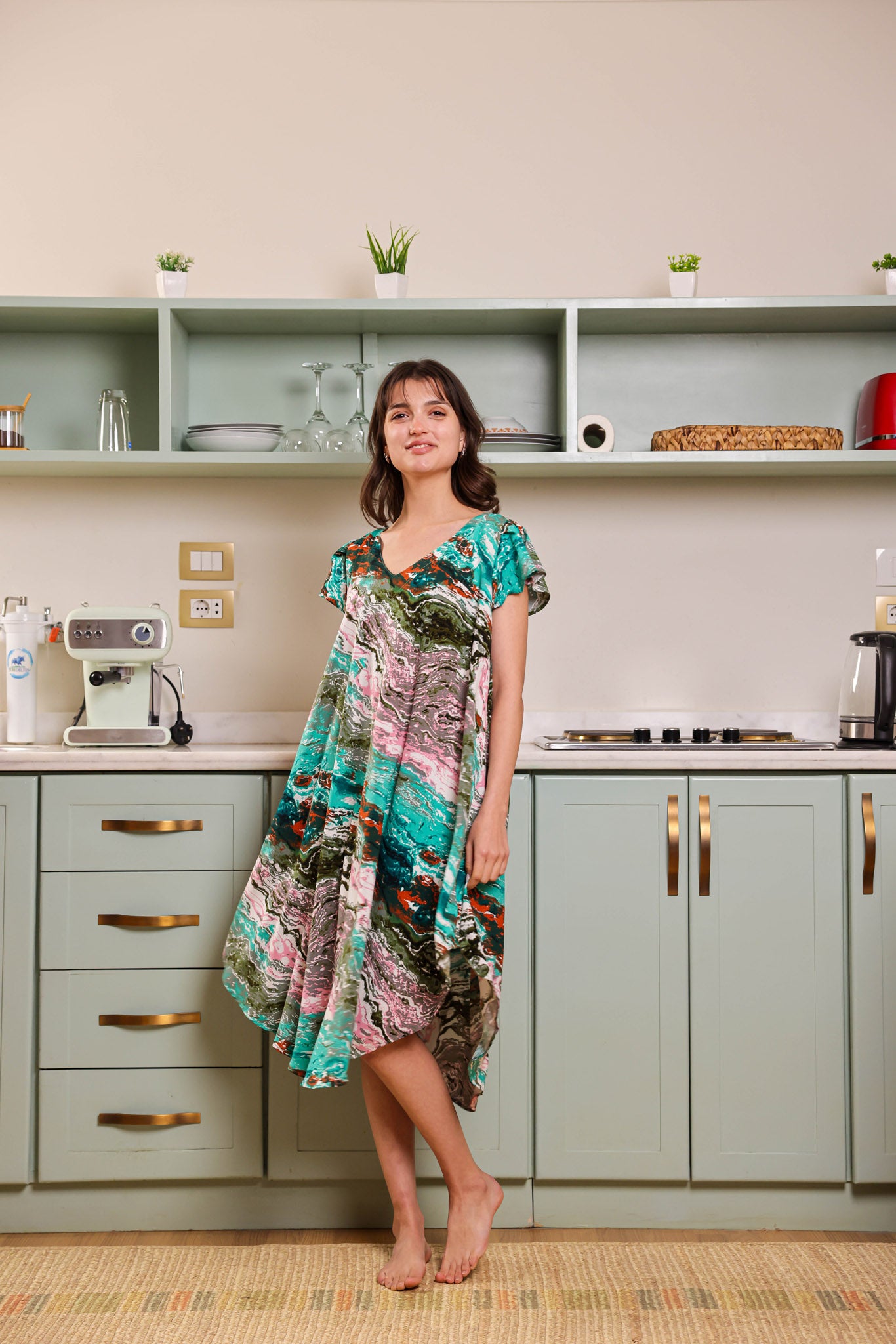 قميص فسكوز قصير جابونيز 106