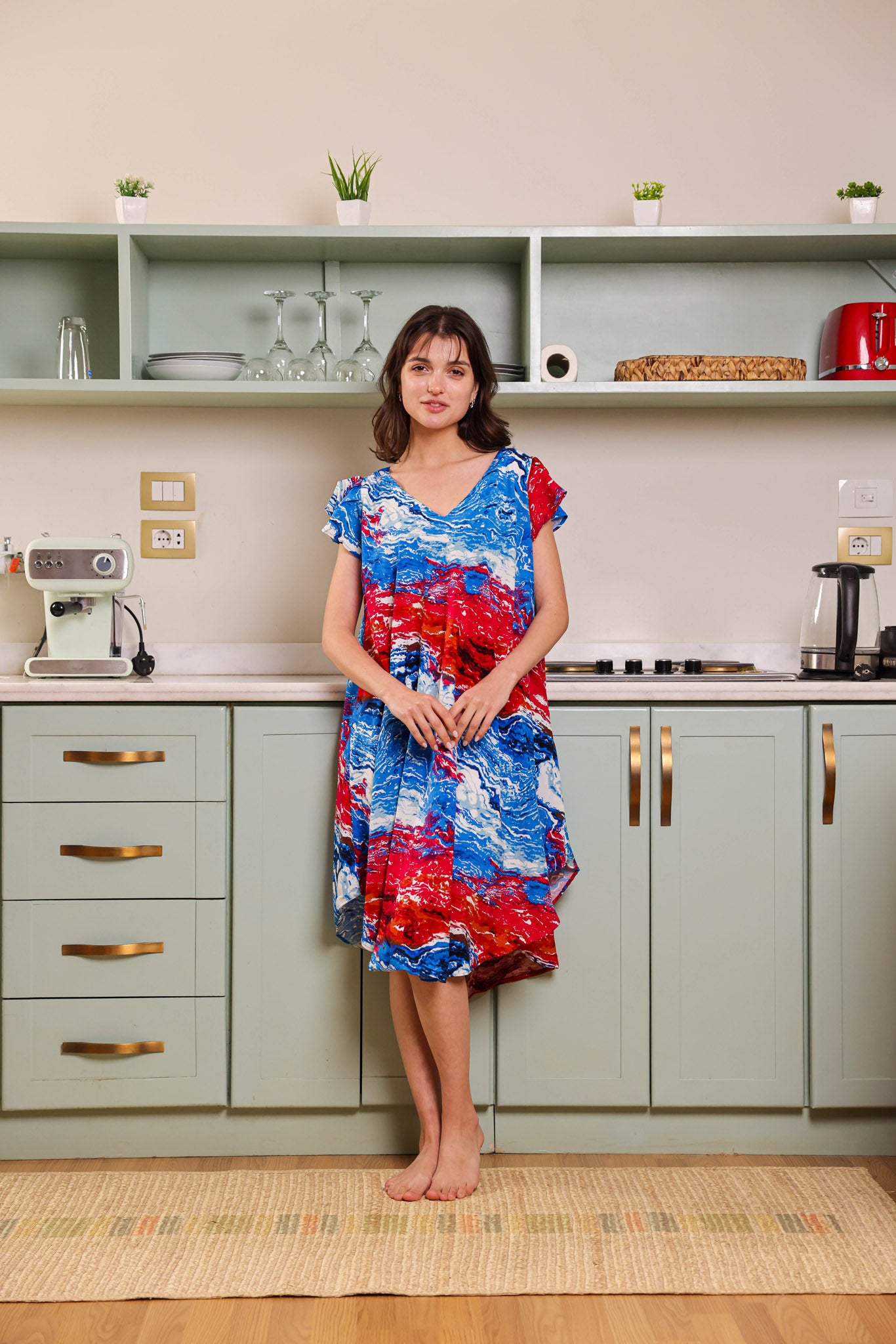 قميص فسكوز قصير جابونيز 106