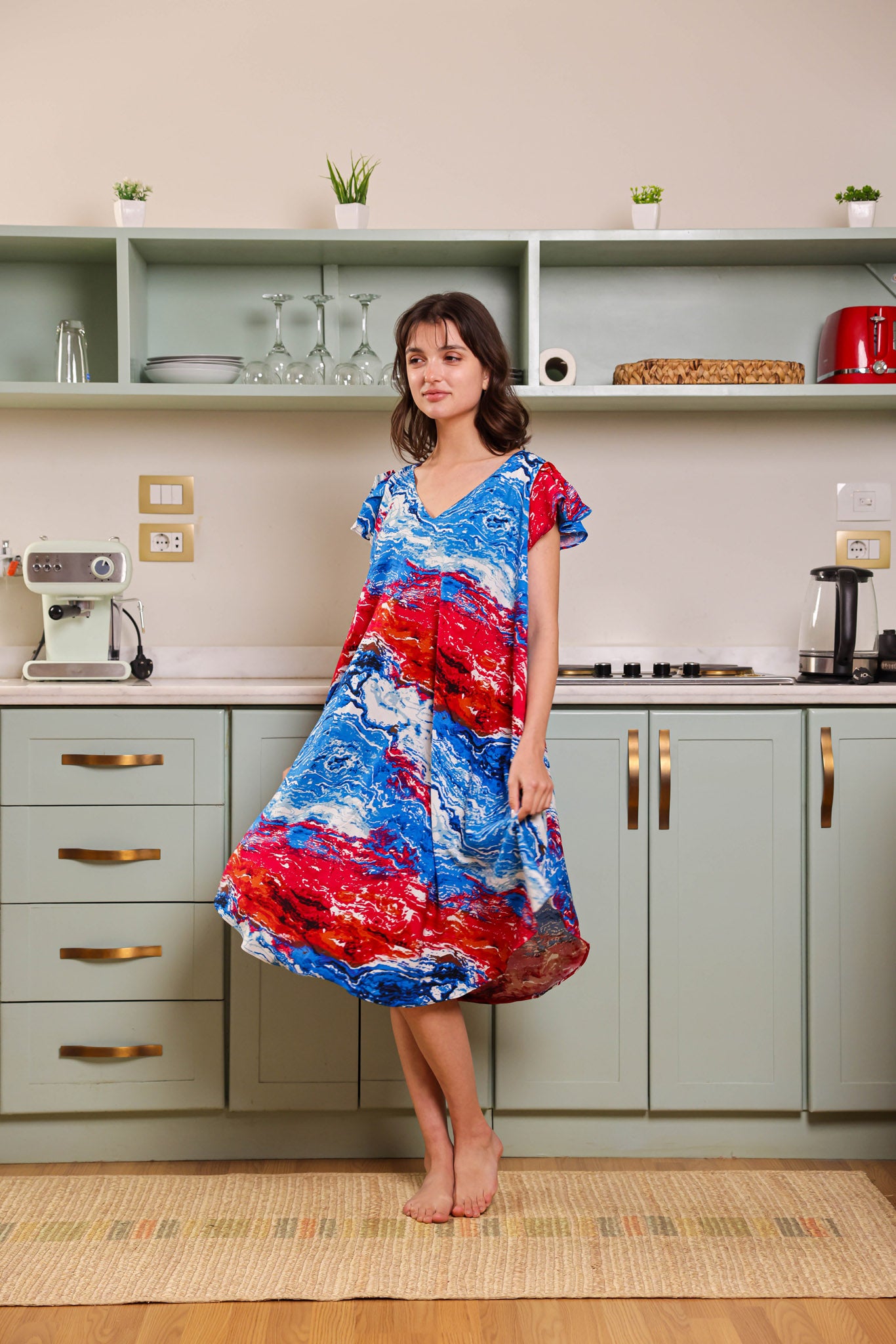 قميص فسكوز قصير جابونيز 106