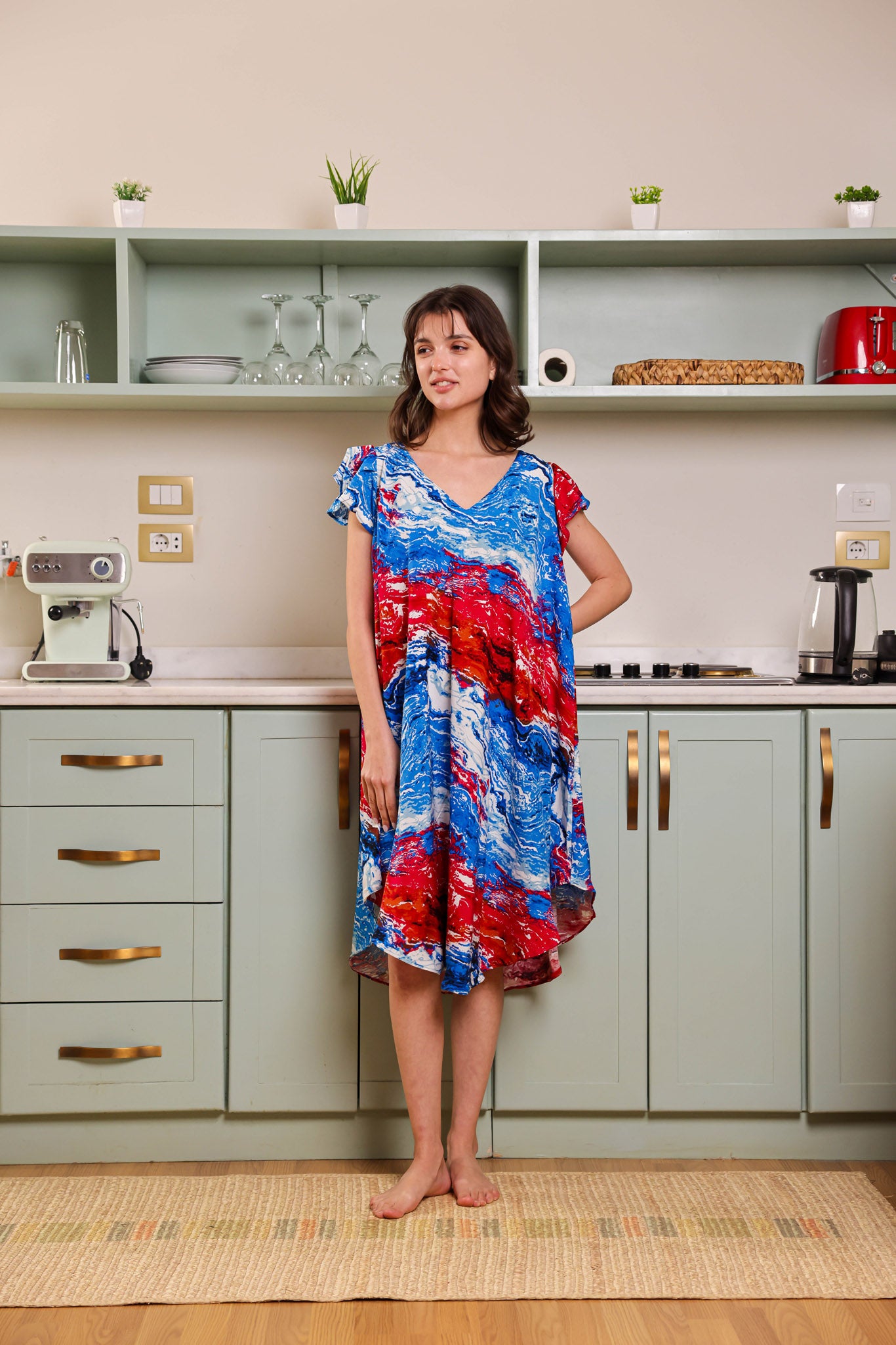 قميص فسكوز قصير جابونيز 106