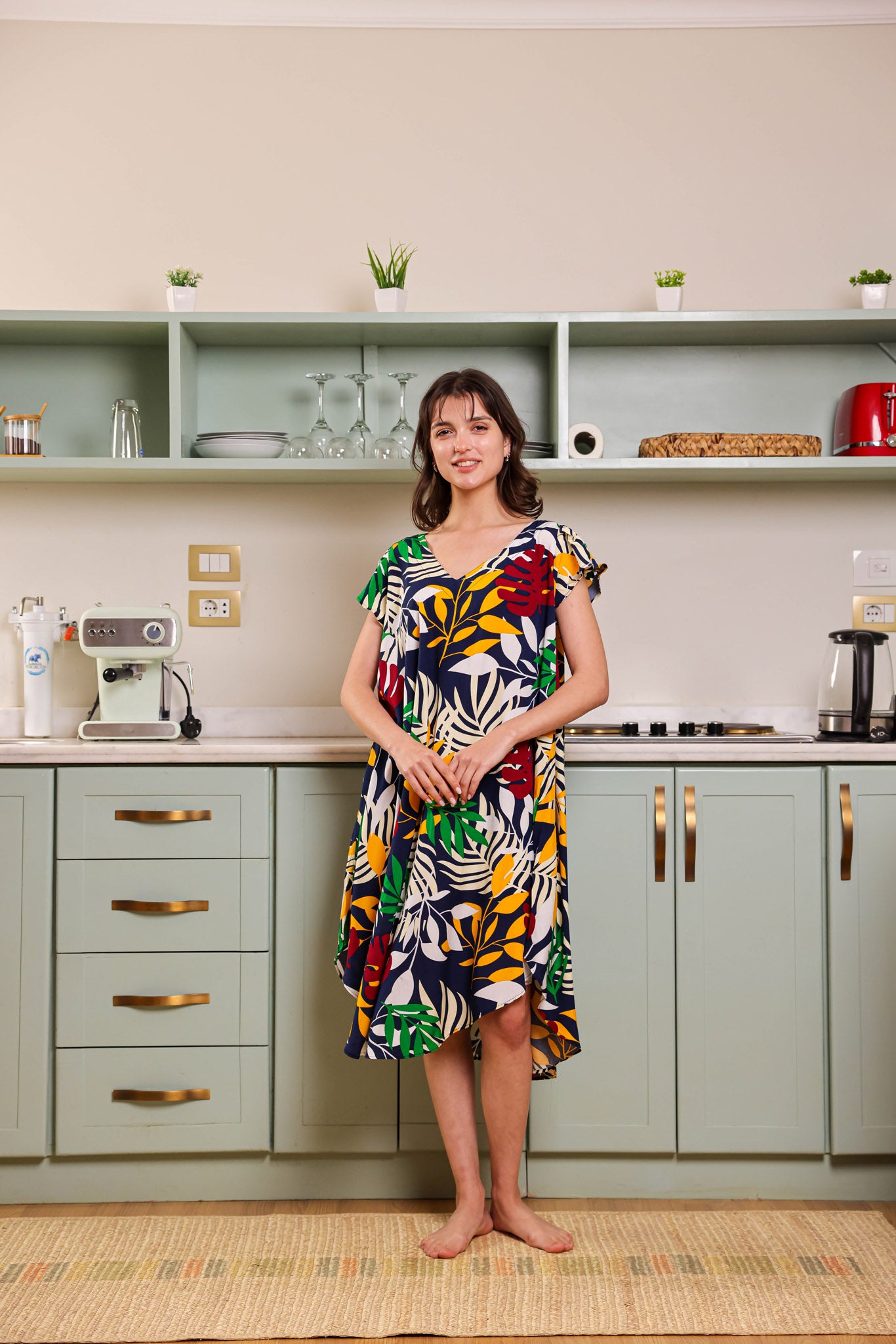 قميص فسكوز قصير جابونيز 108