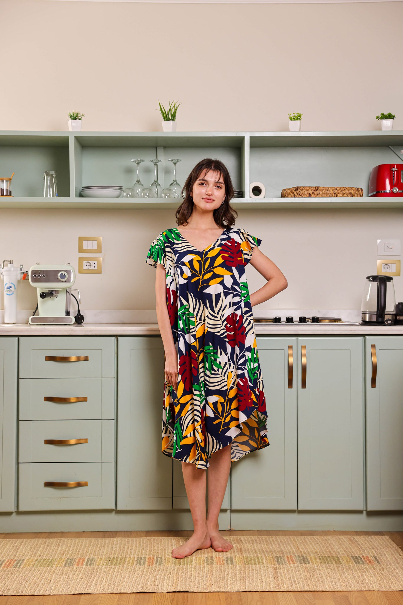 قميص فسكوز قصير جابونيز 108