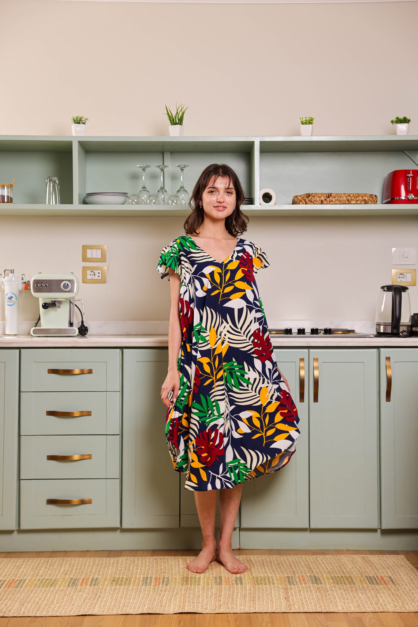 قميص فسكوز قصير جابونيز 108