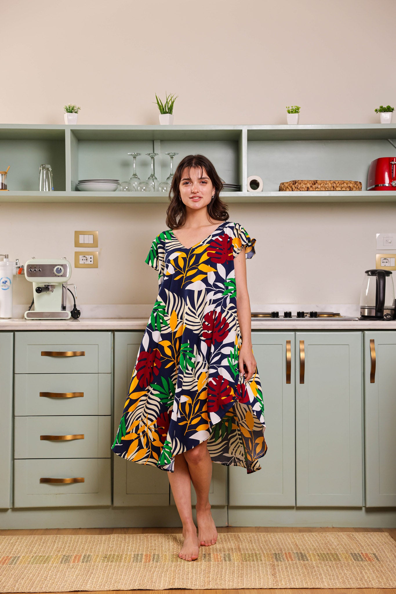 قميص فسكوز قصير جابونيز 108