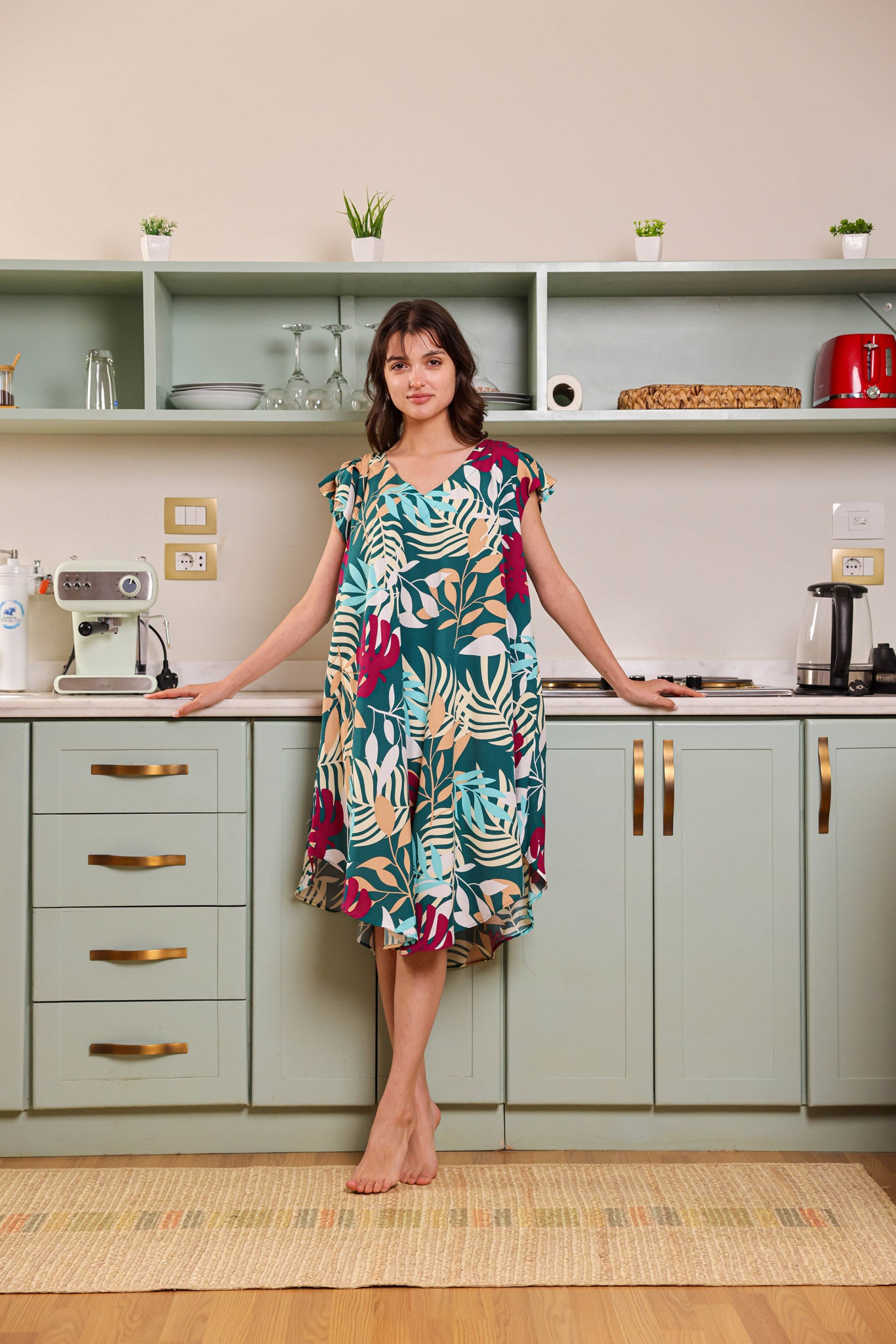 قميص فسكوز قصير جابونيز 108