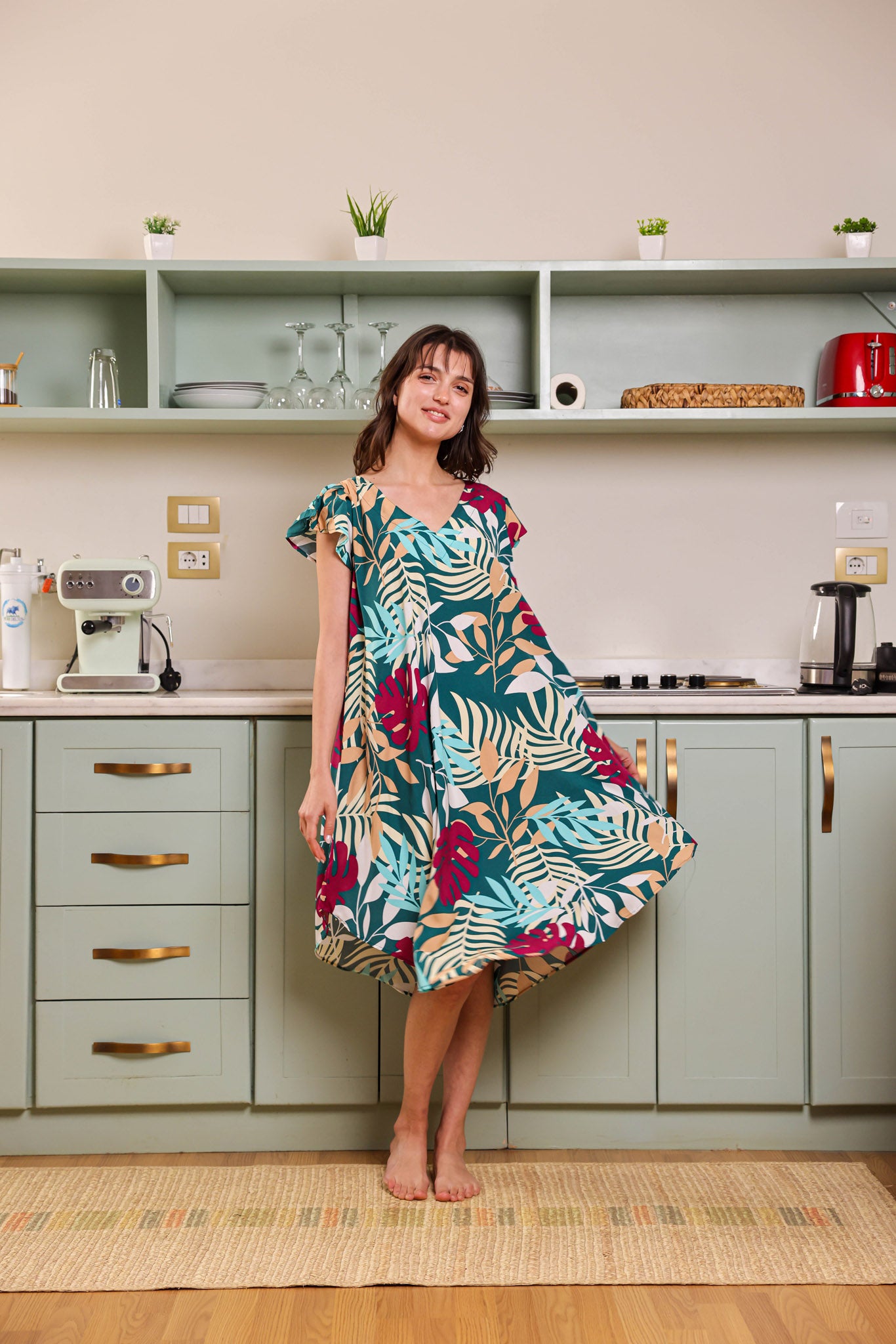 قميص فسكوز قصير جابونيز 108