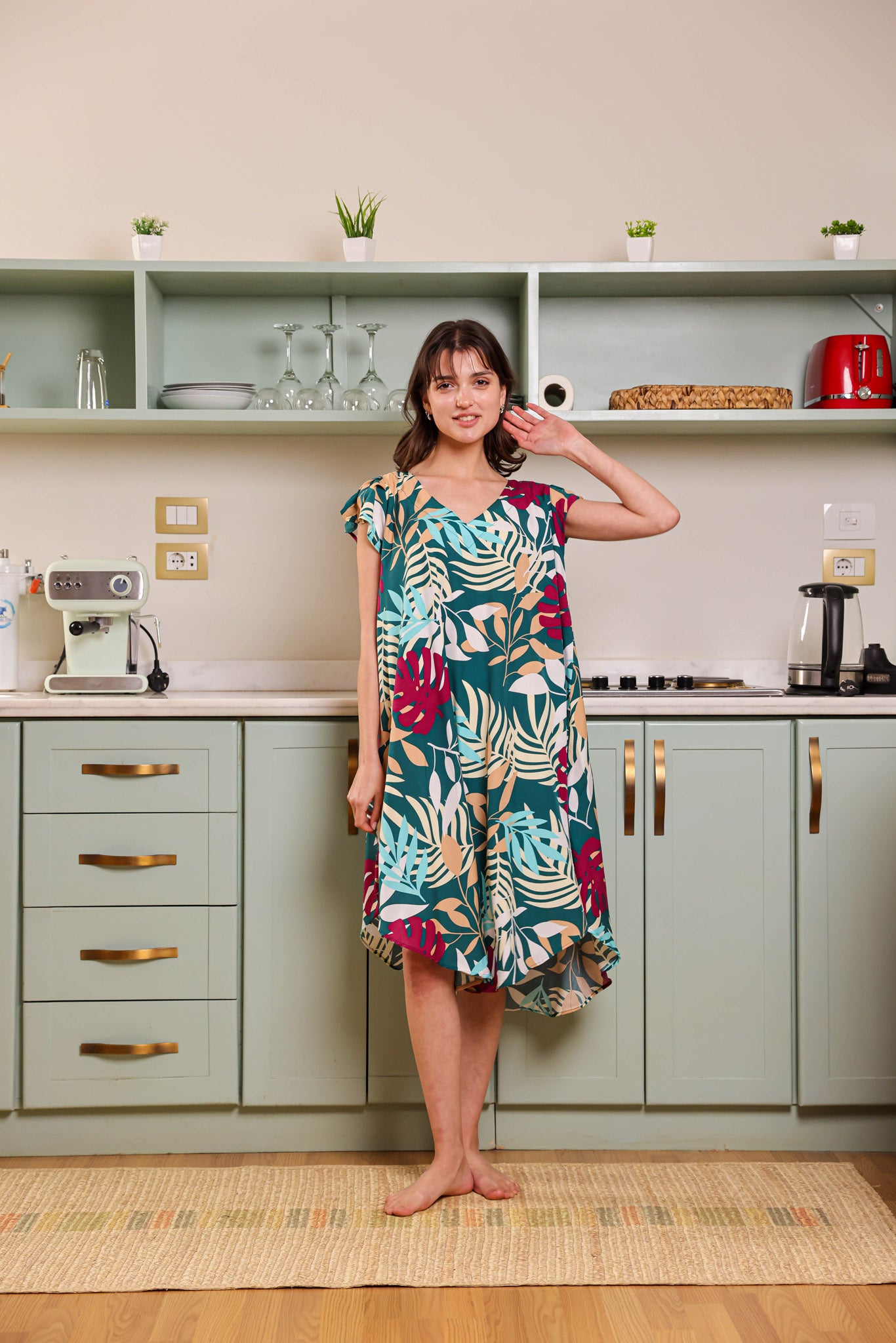 قميص فسكوز قصير جابونيز 108