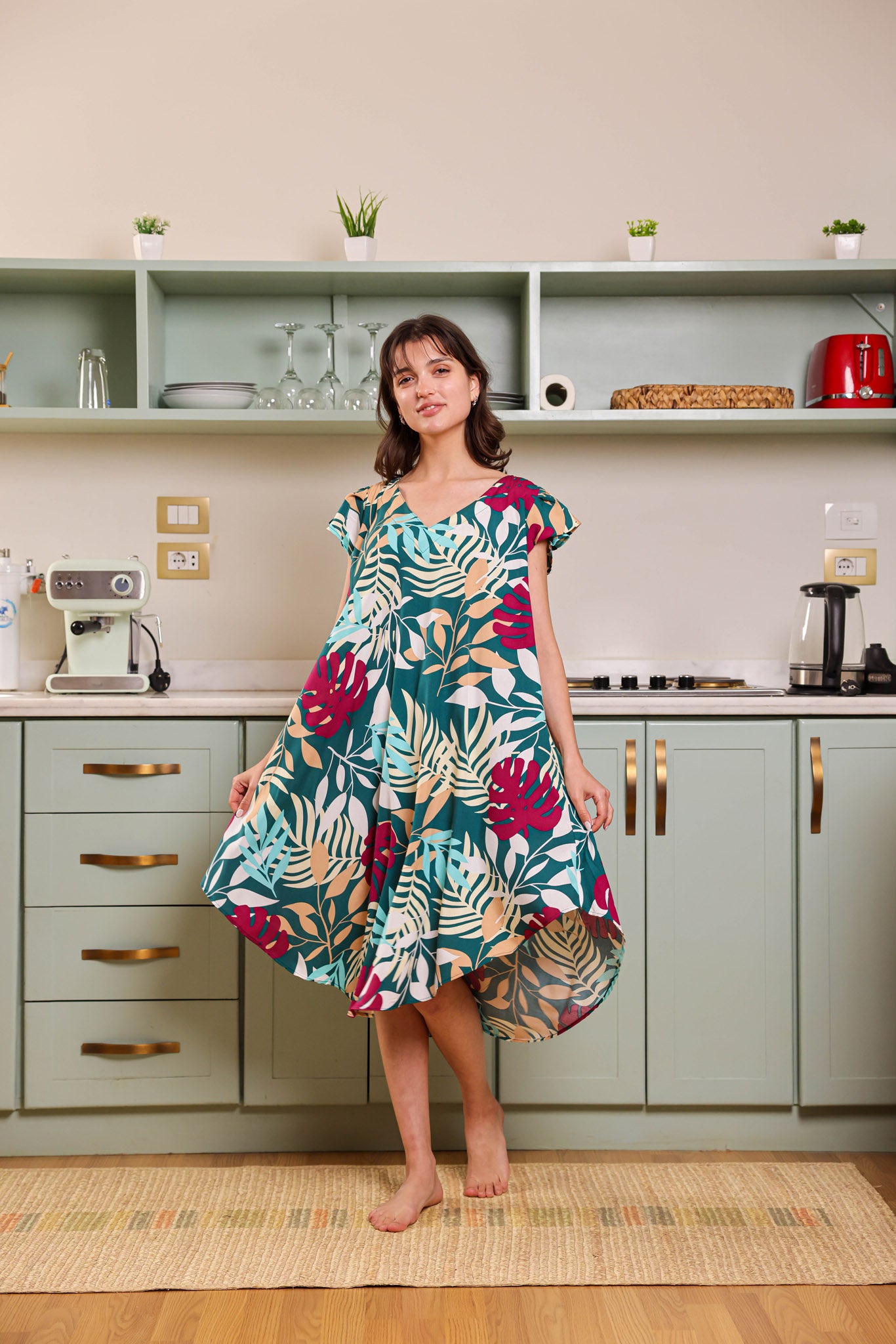 قميص فسكوز قصير جابونيز 108