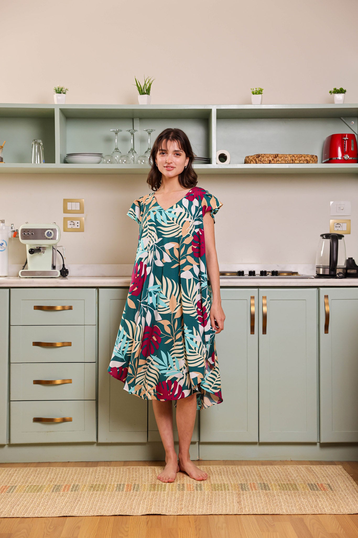 قميص فسكوز قصير جابونيز 108