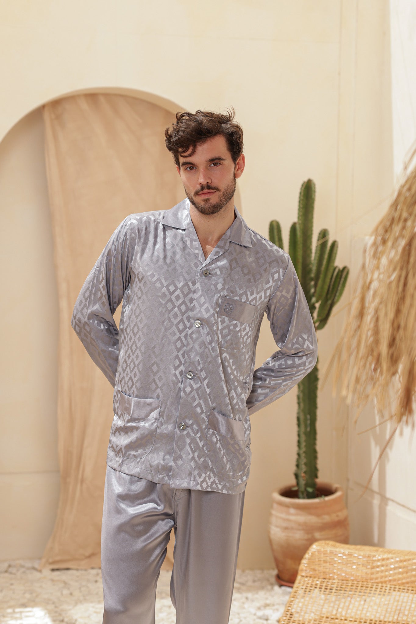 بيجاما ستان جاكار ساده