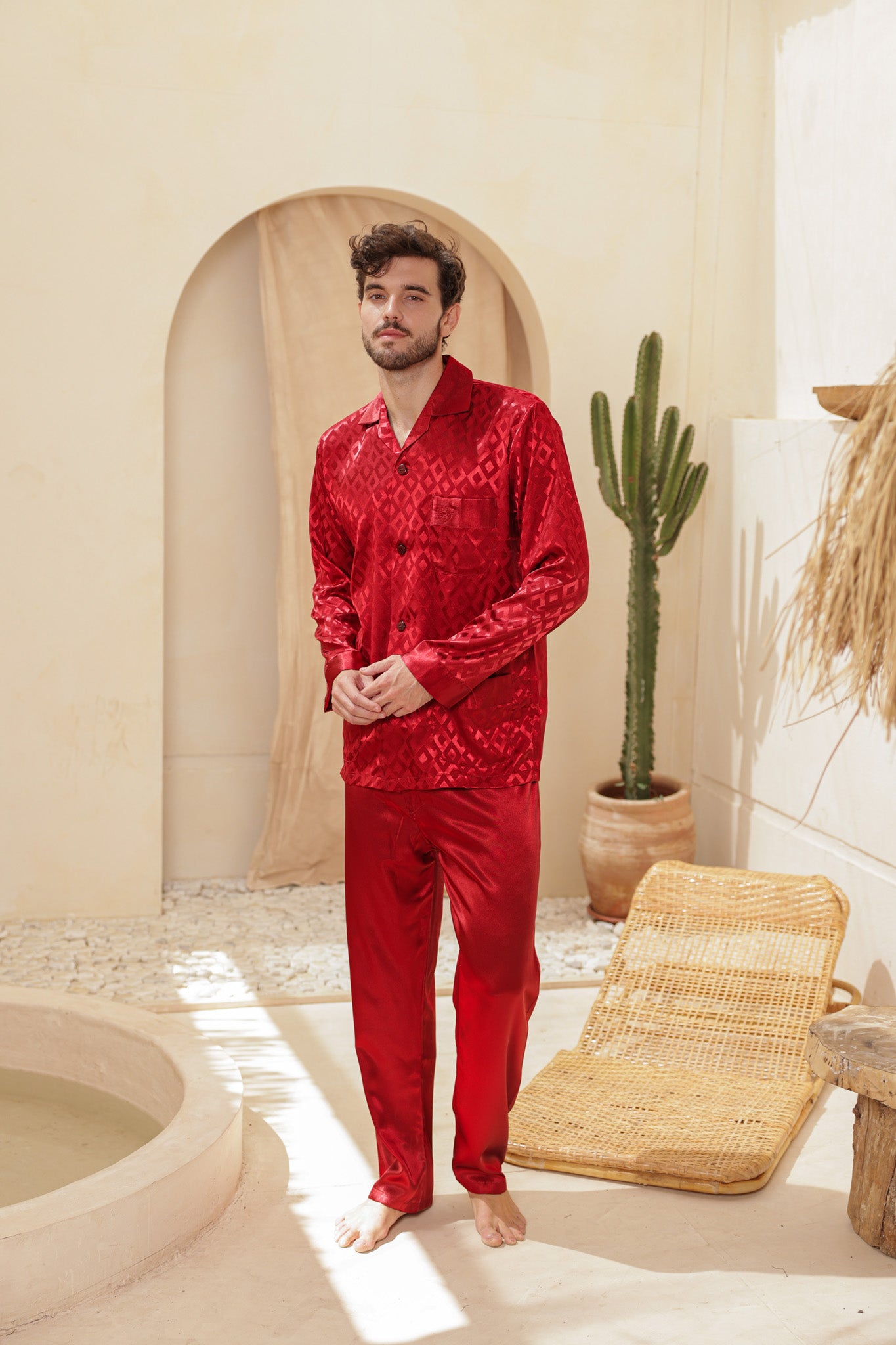 بيجاما ستان جاكار ساده