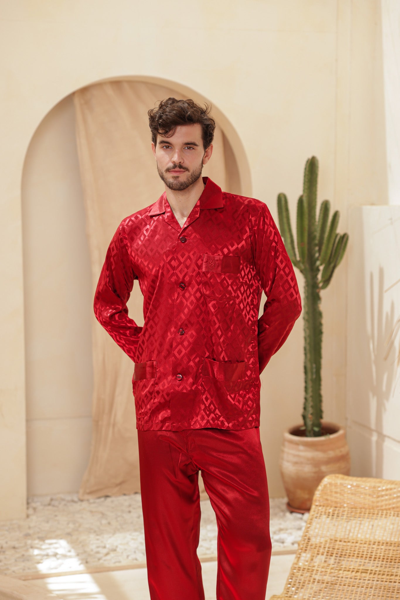 بيجاما ستان جاكار ساده